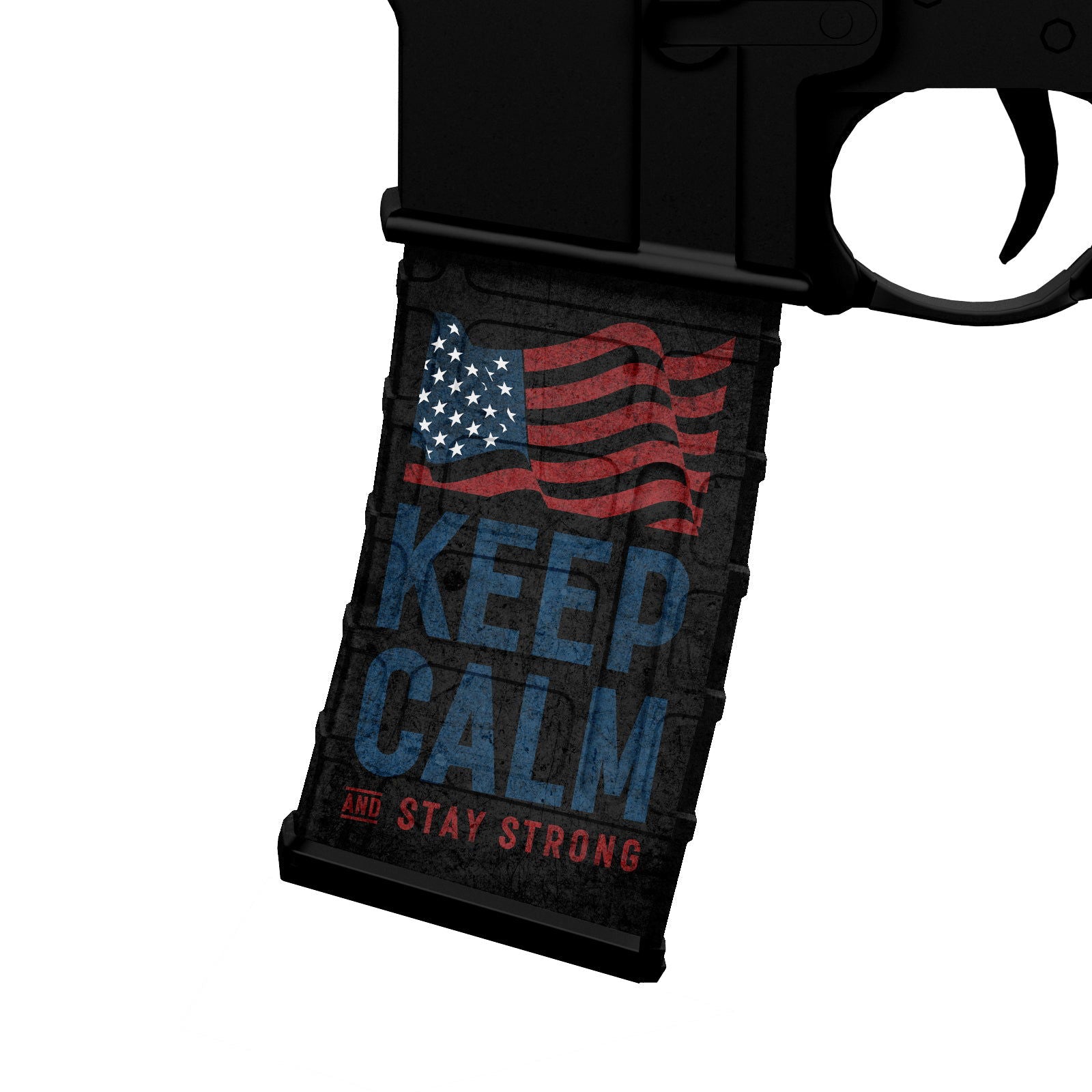 AR-15 M4 M16 Mag Skin - Keep Calm - WrapMyGun Gun Skins & AR-15 M4 Mag Skins