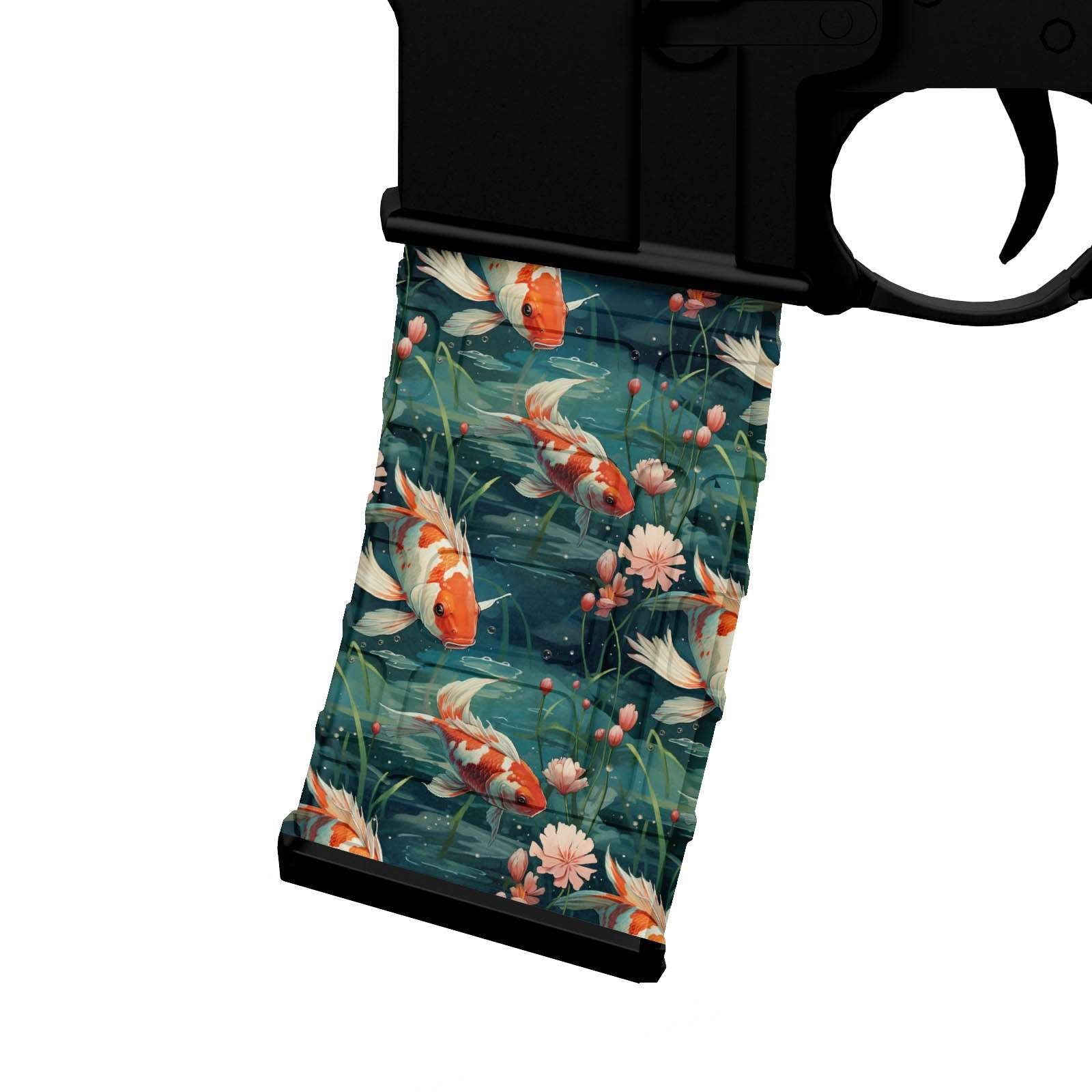 AR-15 M4 M16 Mag Skin - Koi Fish - WrapMyGun Gun Skins & AR-15 M4 Mag Skins