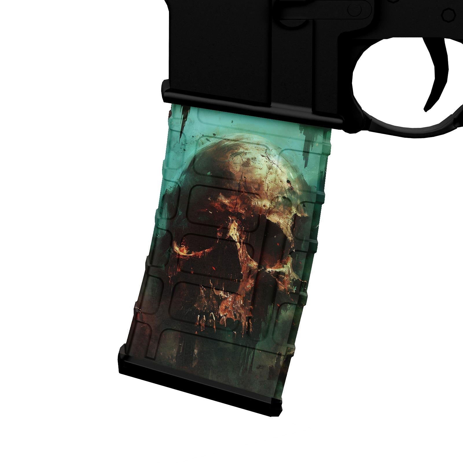 AR-15 M4 M16 Mag Skin - Skull - WrapMyGun Gun Skins & AR-15 M4 Mag Skins