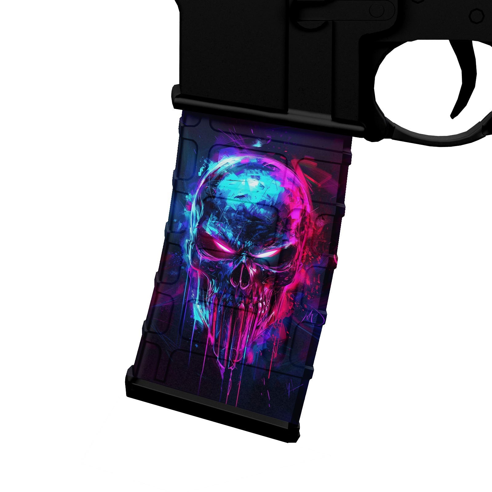 AR-15 M4 M16 Mag Skin - Skull - WrapMyGun Gun Skins & AR-15 M4 Mag Skins
