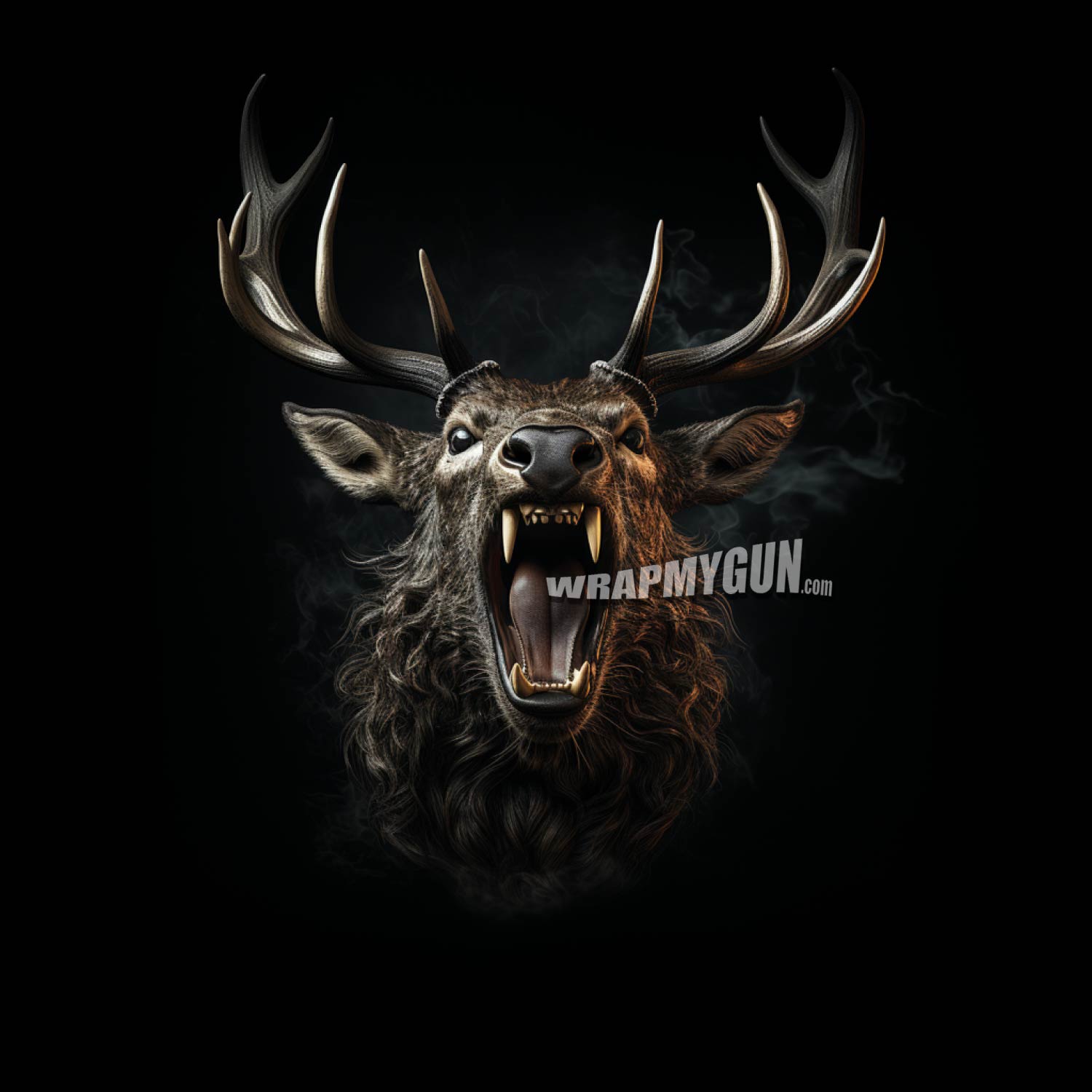 AR-15 M4 Mag Skin - Angry Elk - WrapMyGun Gun Skins & AR-15 M4 Mag Skins