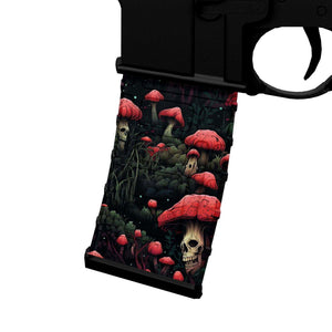 AR-15 M4 Mag Skin - Creepy Mushrooms - WrapMyGun Gun Skins & AR-15 M4 Mag Skins