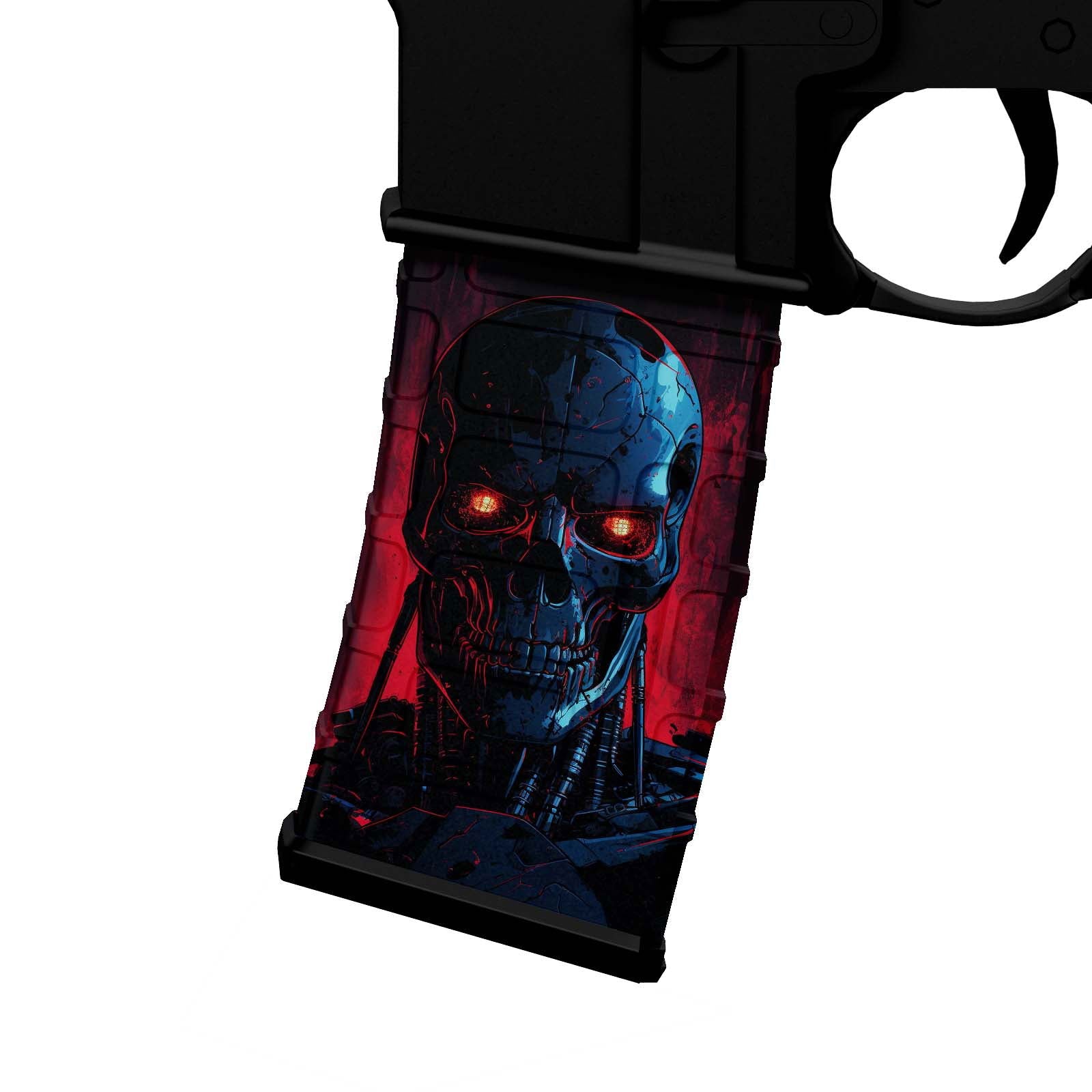 AR-15 M4 Mag Skin - Robot - WrapMyGun Gun Skins & AR-15 M4 Mag Skins