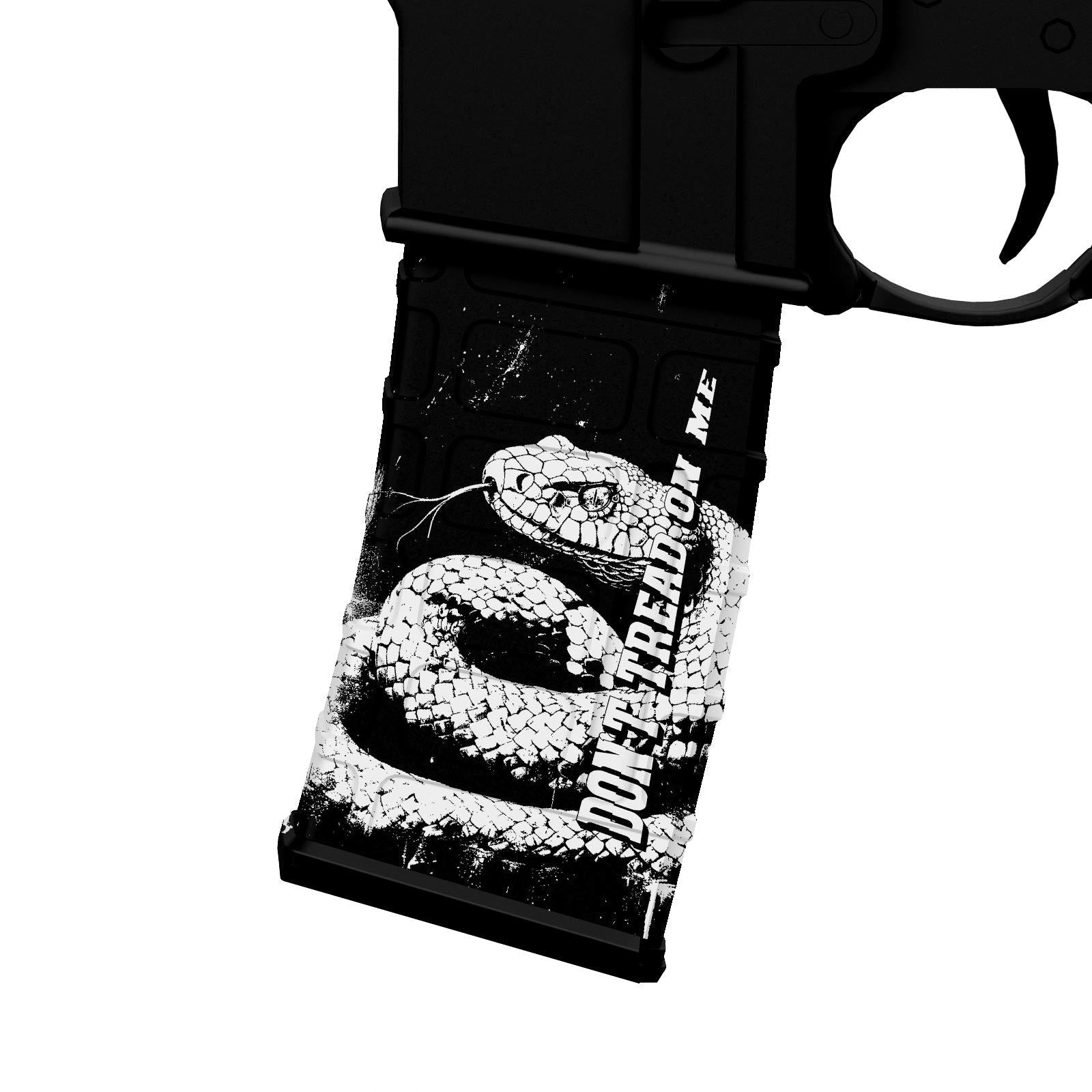 AR-15 Mag Skin - Don't tread on me - WrapMyGun Gun Skins & AR-15 M4 Mag Skins