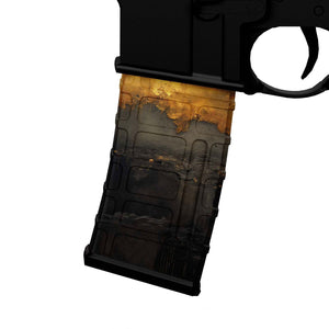 AR-15 Mag Skin - Gold Stone Camo - WrapMyGun Gun Skins & AR-15 M4 Mag Skins