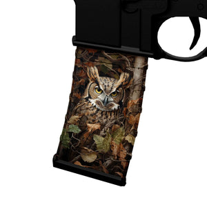 AR-15 Mag Skin - Owl Camouflage - WrapMyGun Gun Skins & AR-15 M4 Mag Skins