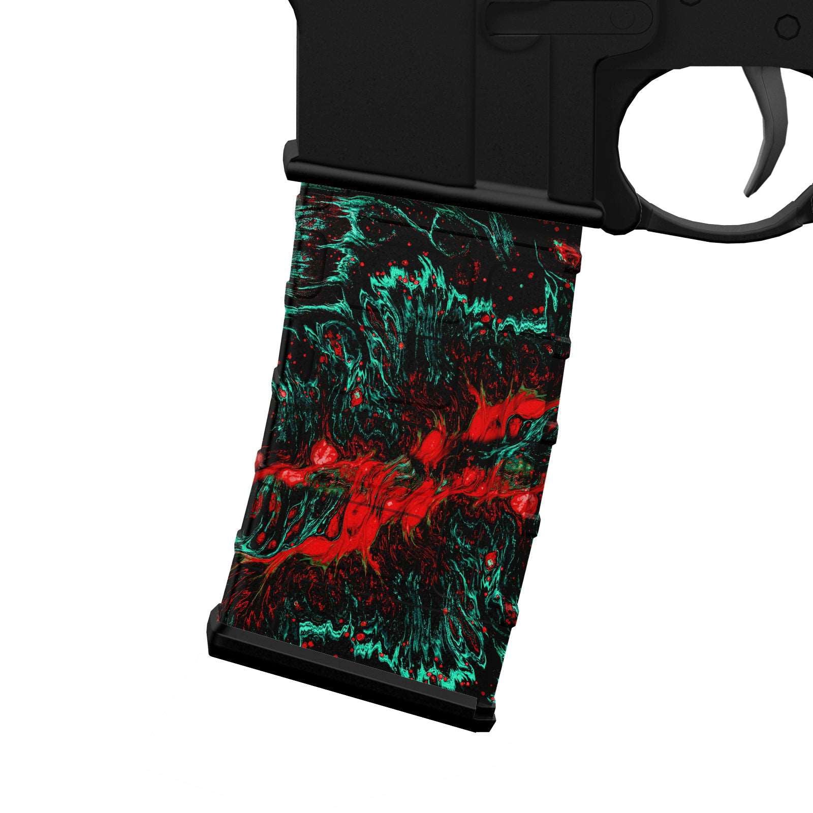 AR-15 Mag Skin - Premium Vinyl Mag Wrap - Lava - WrapMyGun Gun Skins & AR-15 M4 Mag Skins