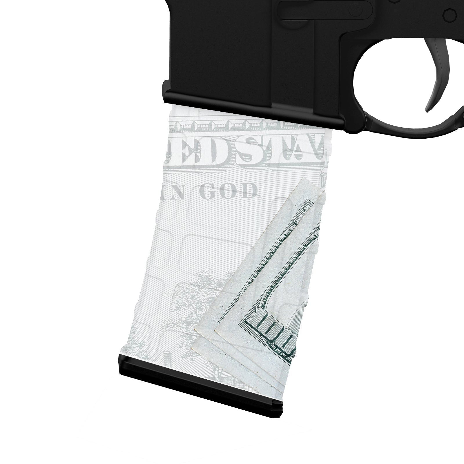 AR-15 Mag Skin - Premium Vinyl Mag Wrap - Money - WrapMyGun Gun Skins & AR-15 M4 Mag Skins