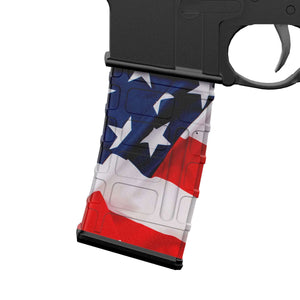 AR-15 Mag Skin - Premium Vinyl Mag Wrap - USA Flag - WrapMyGun Gun Skins & AR-15 M4 Mag Skins