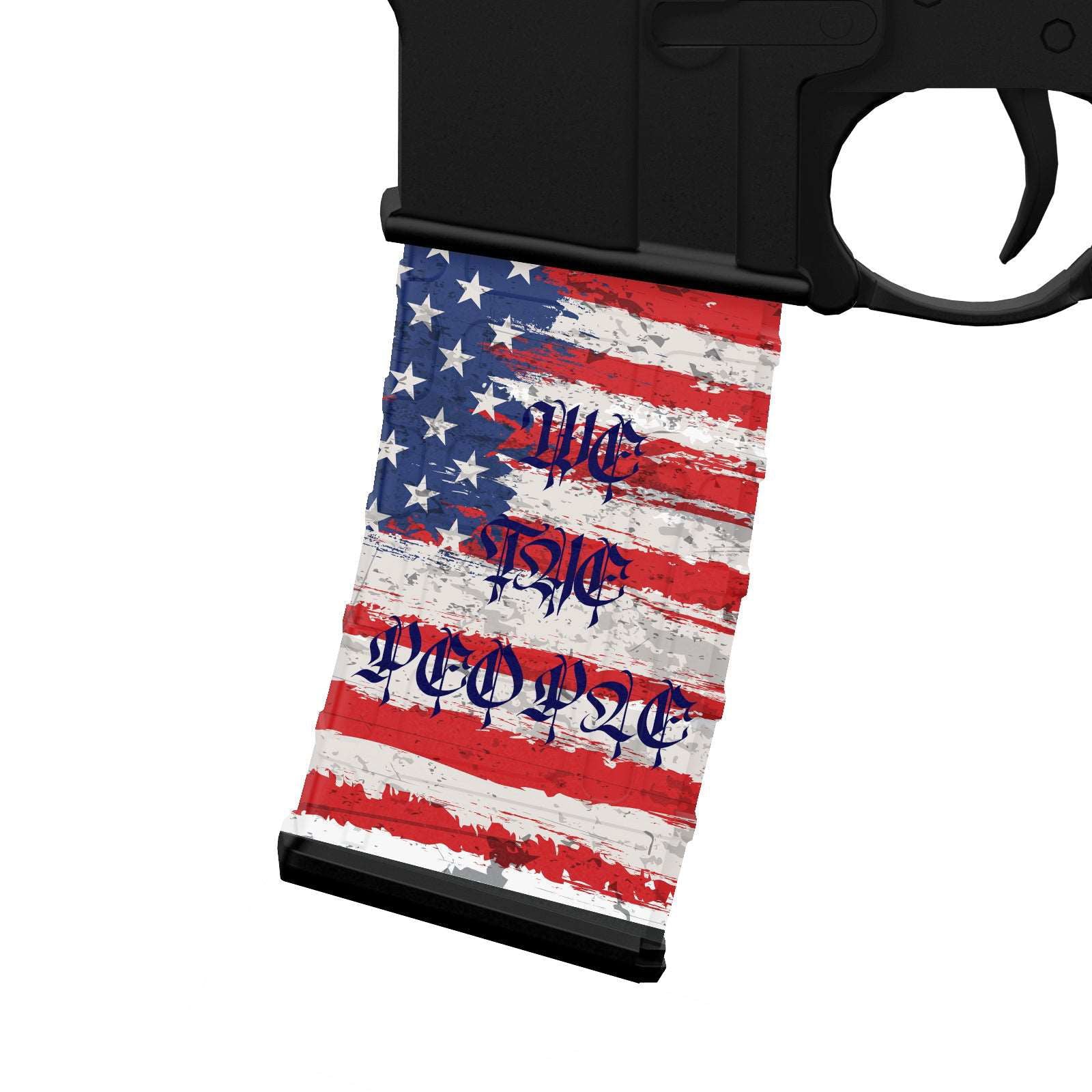 AR-15 Mag Skin - Premium Vinyl Mag Wrap - We The People - WrapMyGun Gun Skins & AR-15 M4 Mag Skins