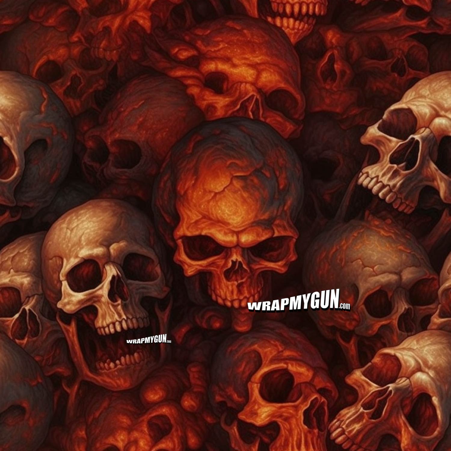 AR-15 Mag Skin - Premium Vinyl Mag Wrap Skulls - WrapMyGun Gun Skins & AR-15 M4 Mag Skins