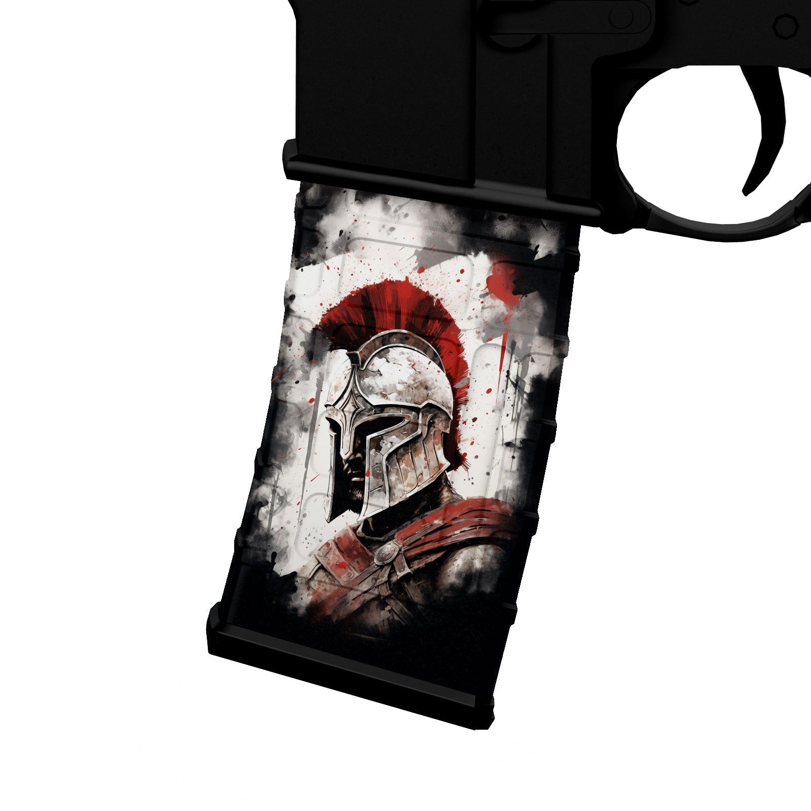 AR-15 Mag Skin - Spartan - WrapMyGun Gun Skins & AR-15 M4 Mag Skins