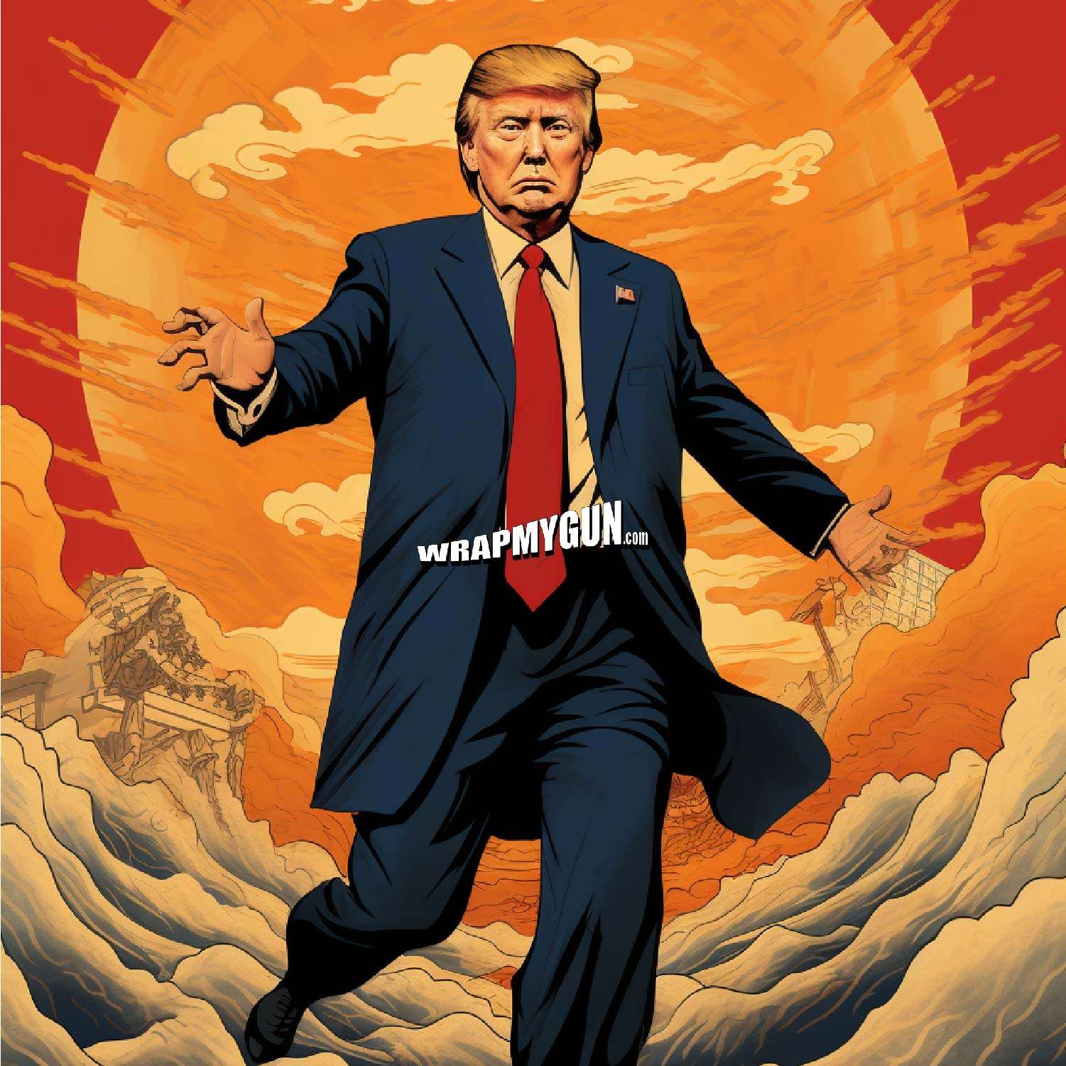 AR-15 Mag Skin - Trump - WrapMyGun Gun Skins & AR-15 M4 Mag Skins