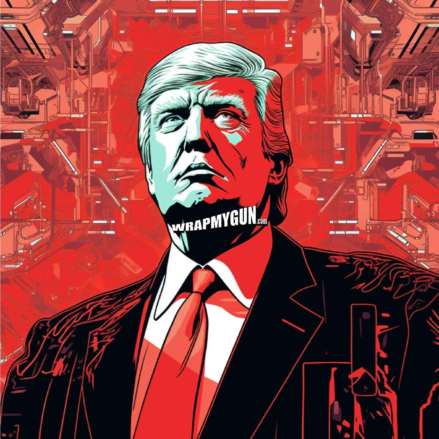 AR-15 Mag Skin - Trump - WrapMyGun Gun Skins & AR-15 M4 Mag Skins