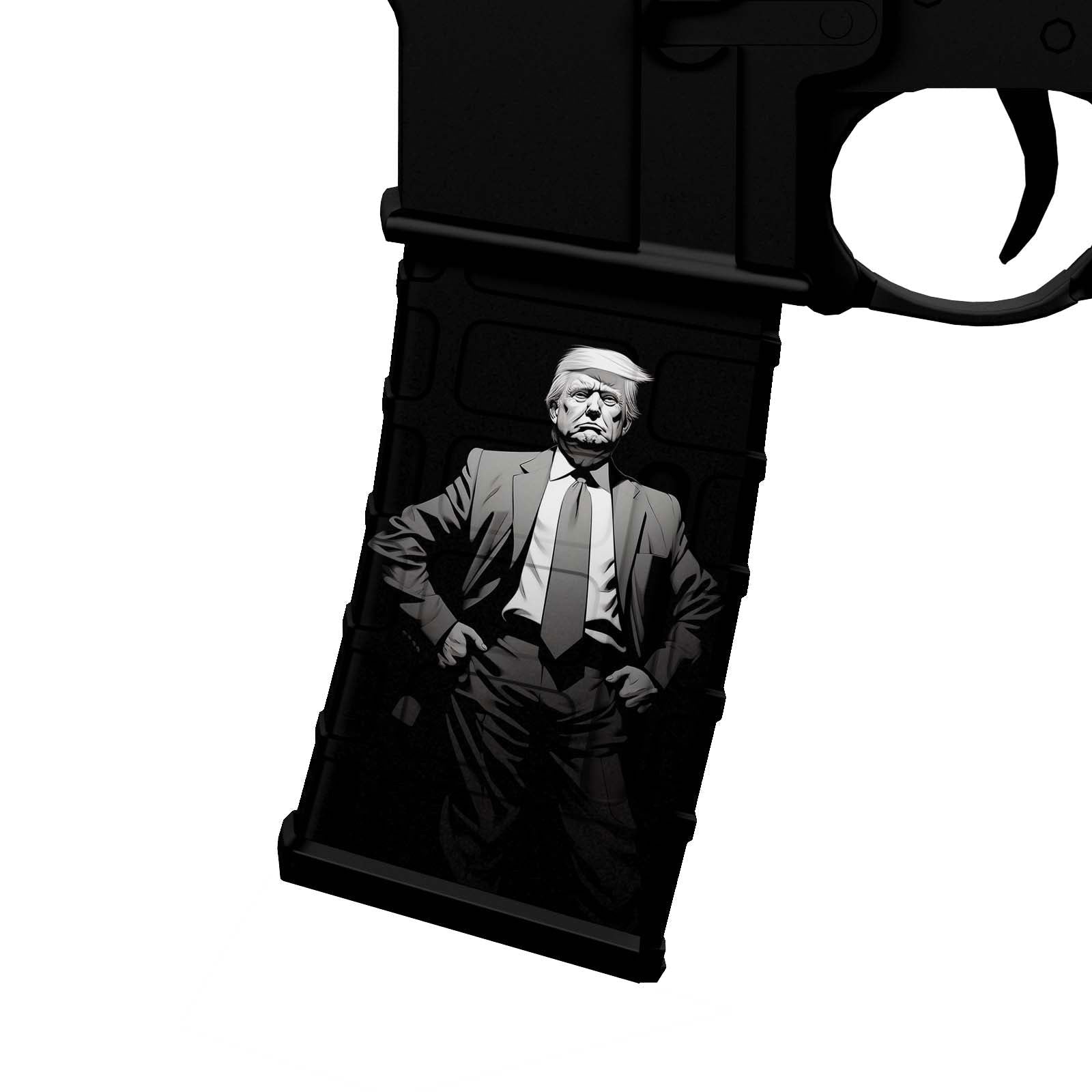 AR-15 Mag Skin - Trump - WrapMyGun Gun Skins & AR-15 M4 Mag Skins