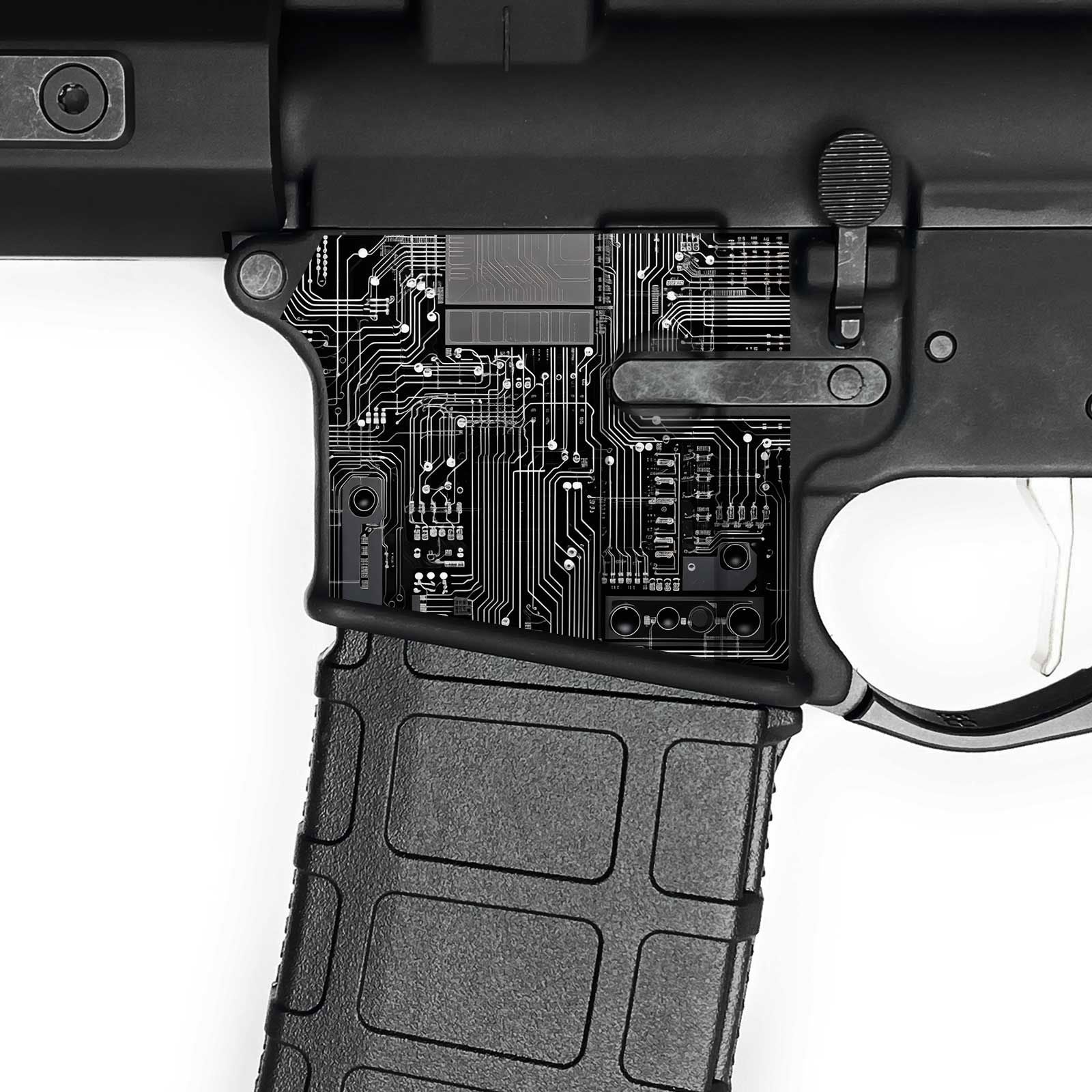 AR-15 Magwell Skin - Microscheme - WrapMyGun Gun Skins & AR-15 M4 Mag Skins
