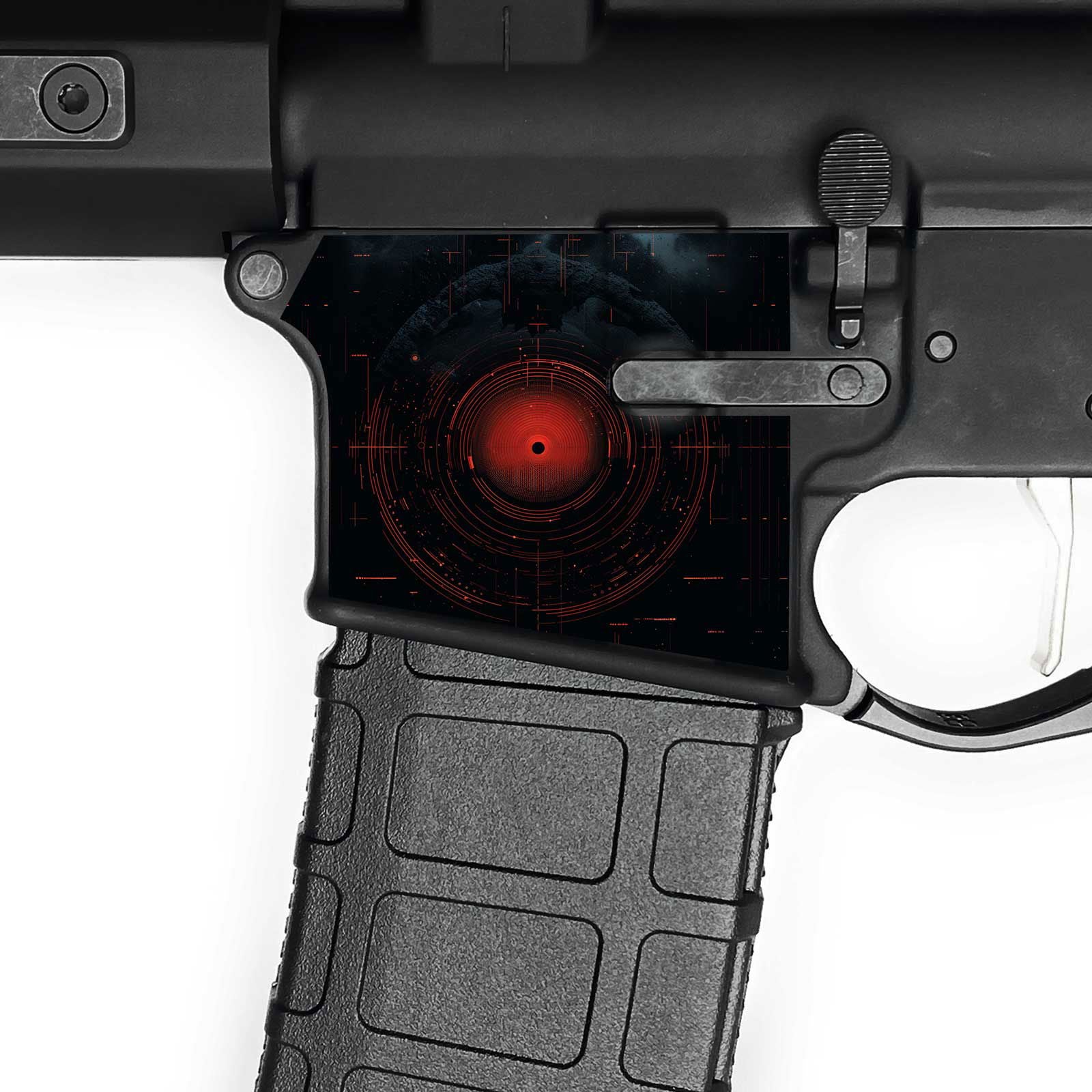 AR-15 Magwell Skin - Target - WrapMyGun Gun Skins & AR-15 M4 Mag Skins