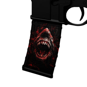 AR-15 Mag Skin - Shark - WrapMyGun Gun Skins & AR-15 M4 Mag Skins