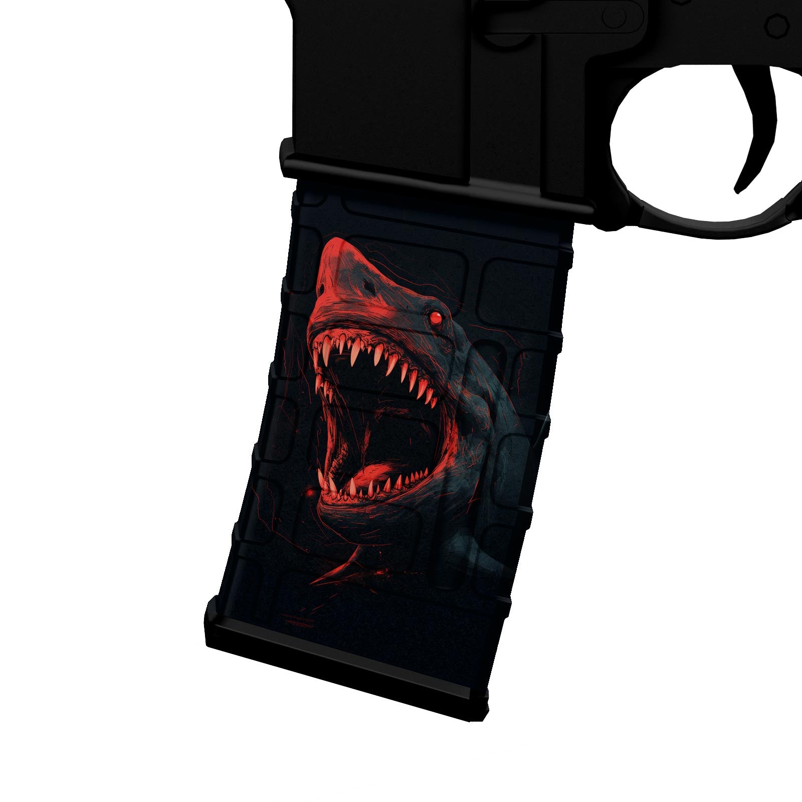 AR-15 Mag Skin - Shark - WrapMyGun Gun Skins & AR-15 M4 Mag Skins