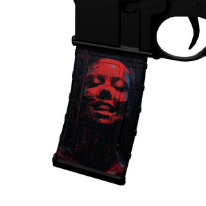 AR-15 Mag Skin - Women Red - WrapMyGun Gun Skins & AR-15 M4 Mag Skins
