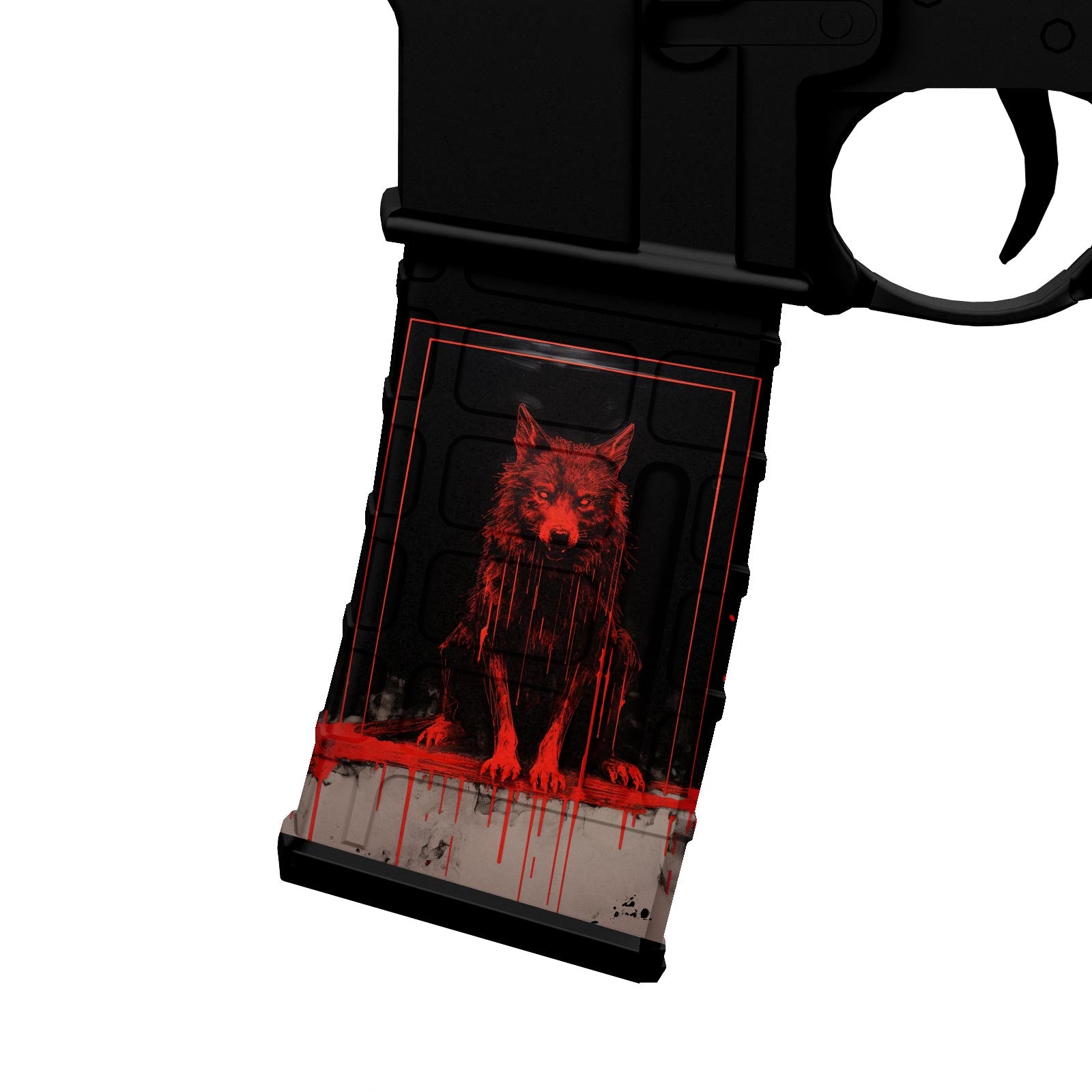 AR-15 Mag Skin - Wolf - WrapMyGun Gun Skins & AR-15 M4 Mag Skins