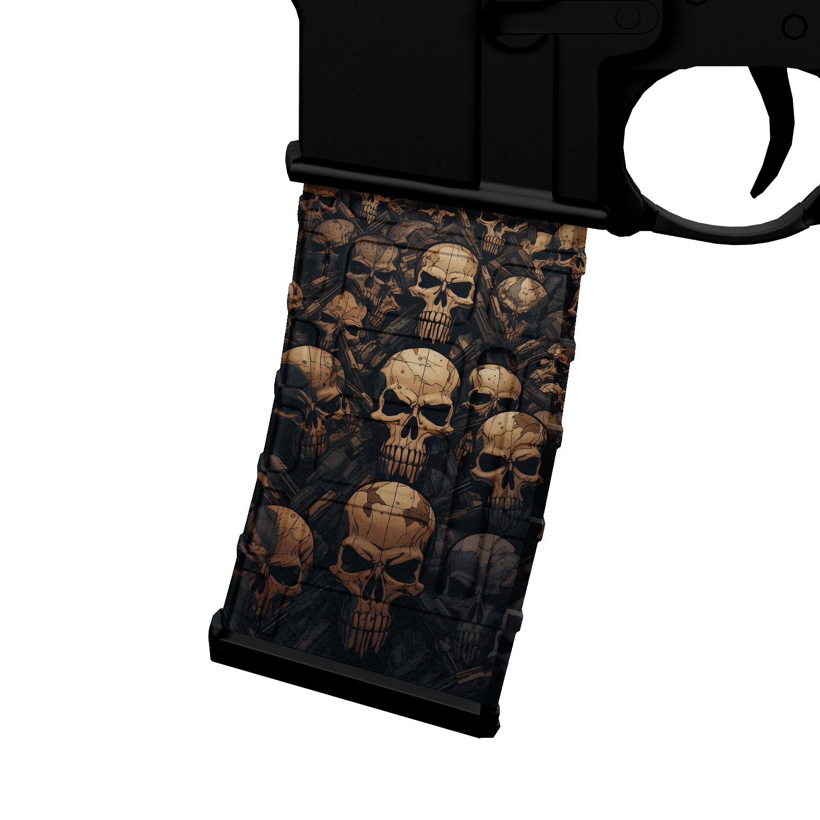 AR-15 Mag Skin - Skulls - WrapMyGun Gun Skins & AR-15 M4 Mag Skins