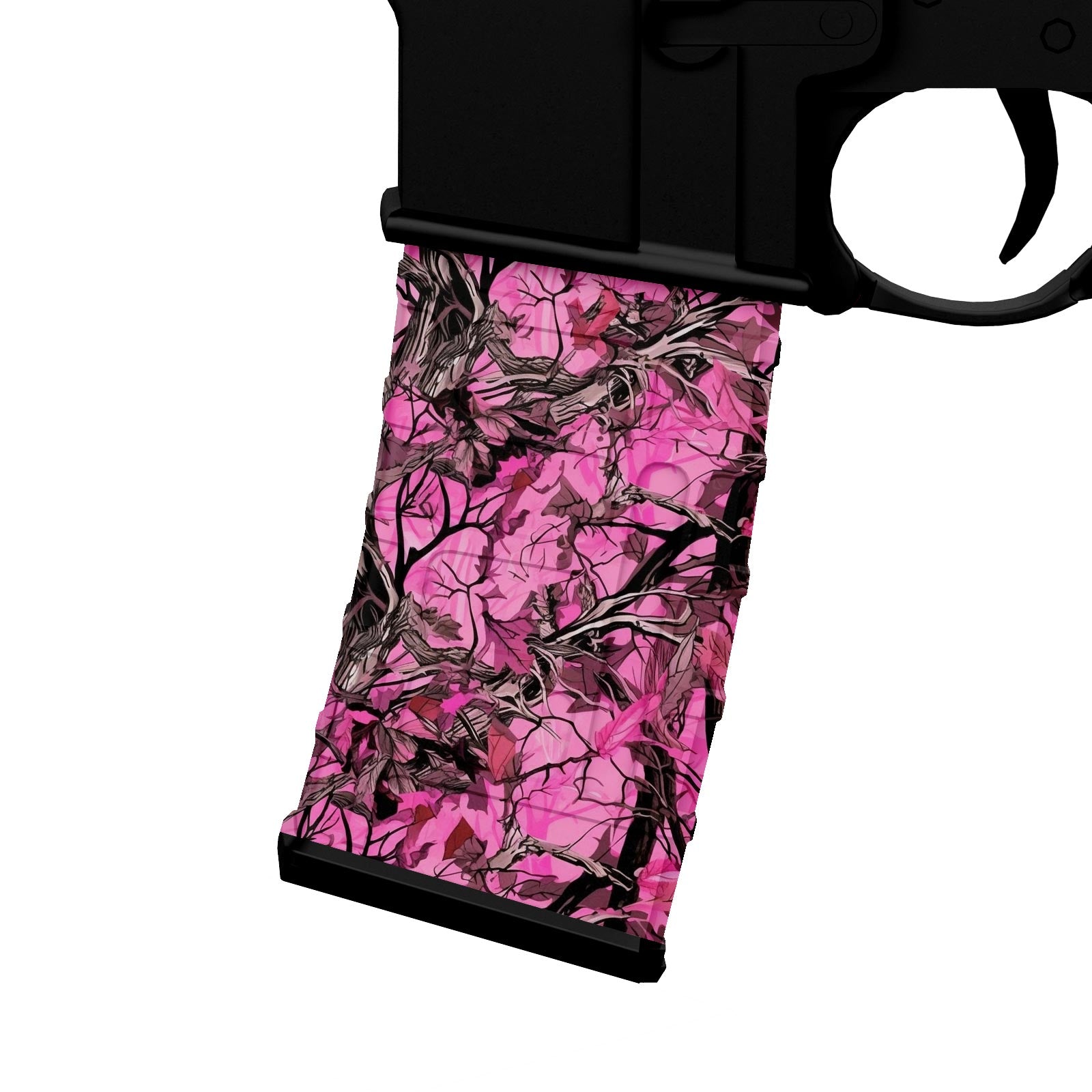 AR-15 Mag Skin - Pink Tree Camo - WrapMyGun Gun Skins & AR-15 M4 Mag Skins