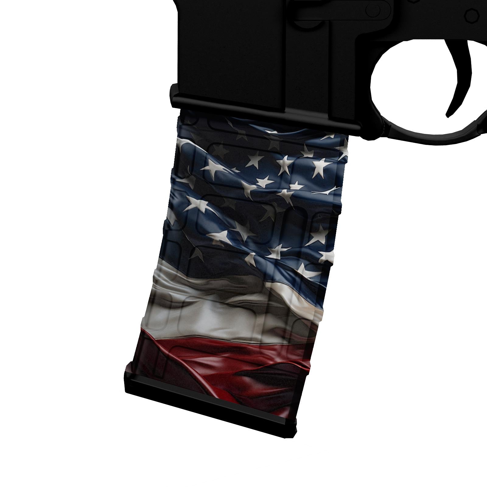AR-15 Magazine Skin - USA Flag - WrapMyGun Gun Skins & AR-15 M4 Mag Skins