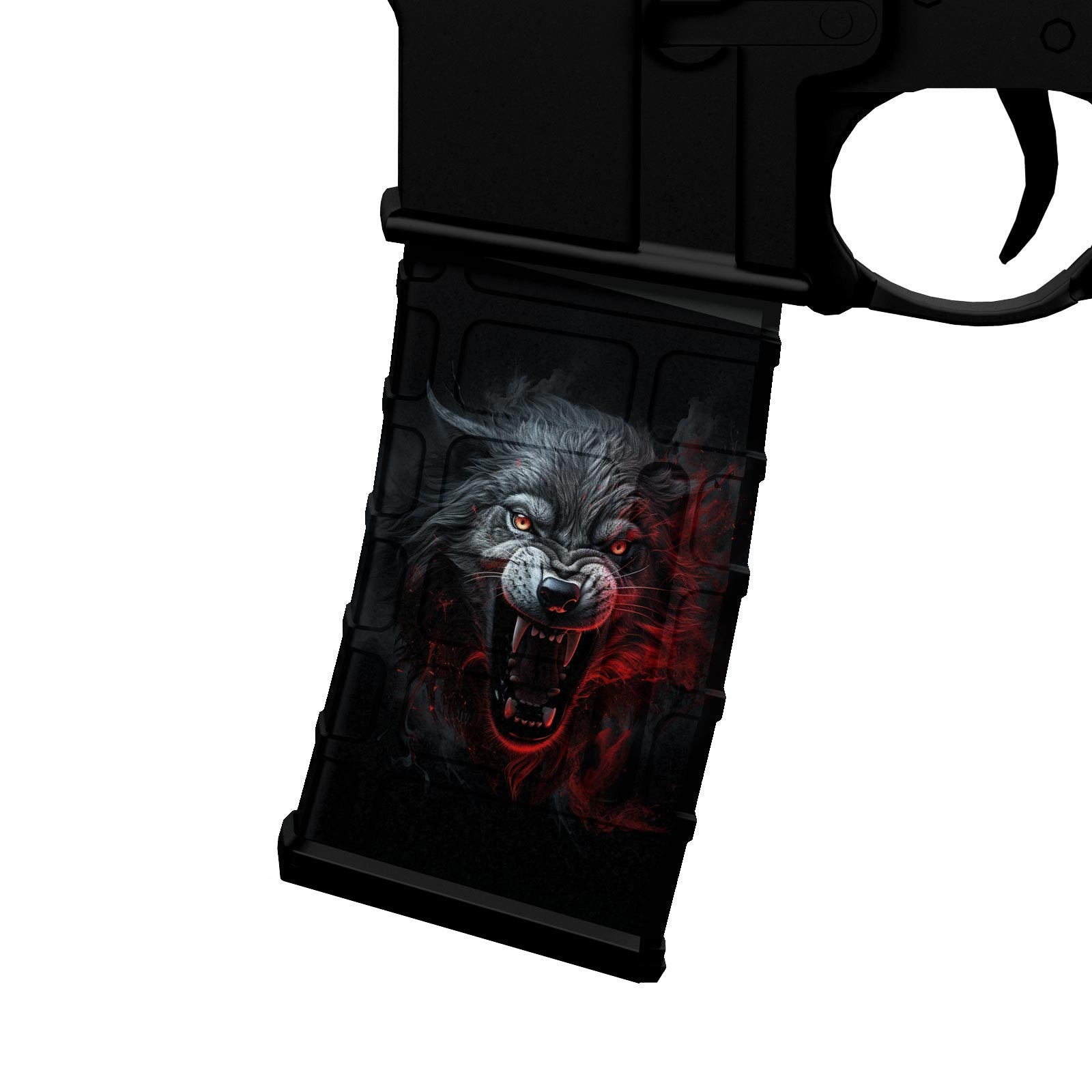 AR-15 Mag Skin - Wolf - WrapMyGun Gun Skins & AR-15 M4 Mag Skins
