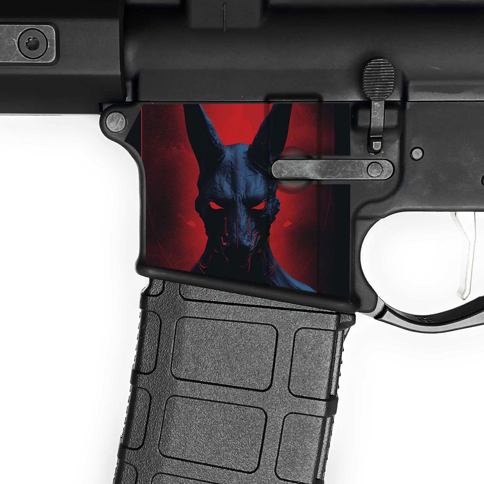 AR15 Magwell Skin - Anubis - WrapMyGun Gun Skins & AR-15 M4 Mag Skins