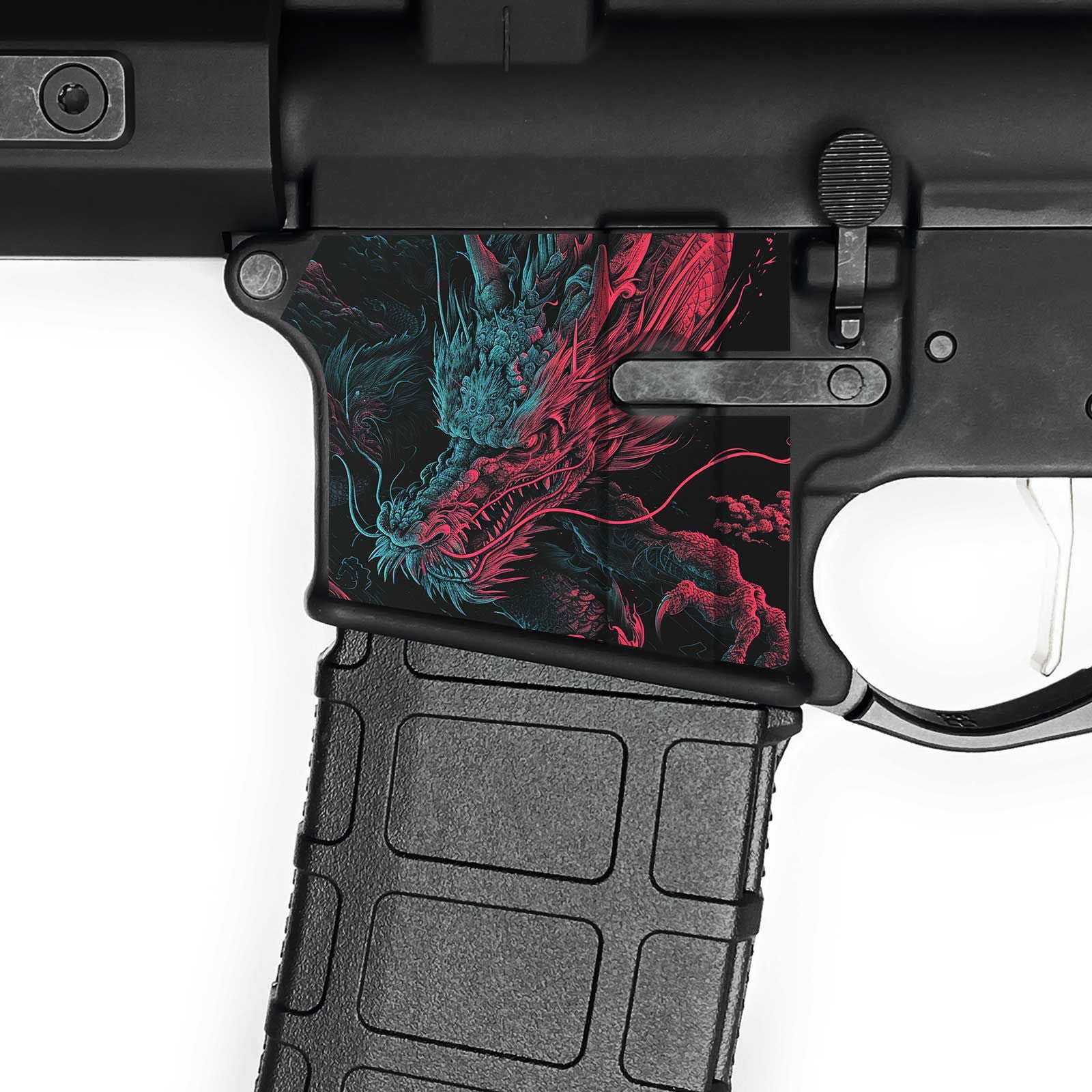 AR15 Magwell Skin - Dragon - WrapMyGun Gun Skins & AR-15 M4 Mag Skins