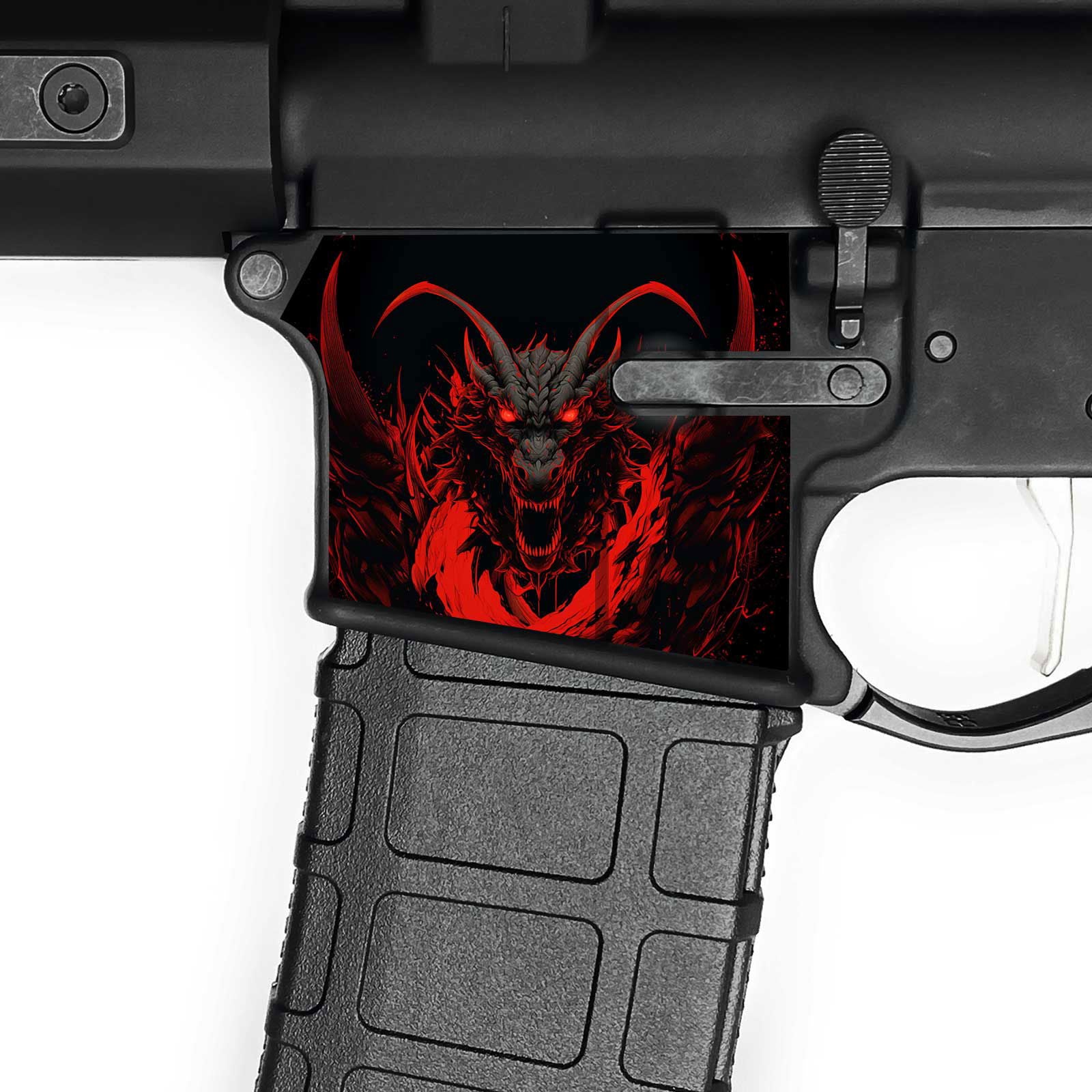 AR15 Magwell Skin - Dragon - WrapMyGun Gun Skins & AR-15 M4 Mag Skins