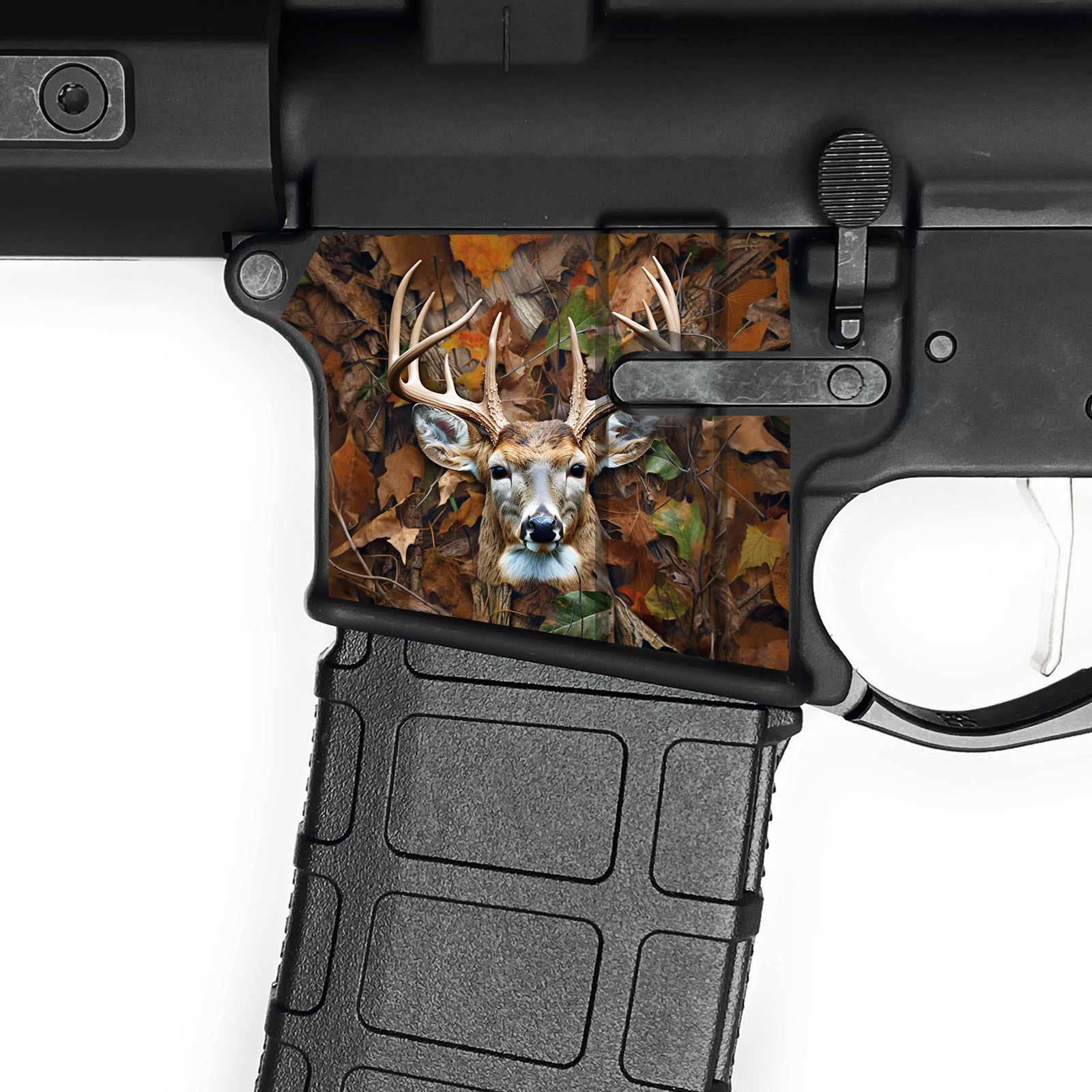 AR15 Magwell Skin - Elk Camouflage - WrapMyGun Gun Skins & AR-15 M4 Mag Skins