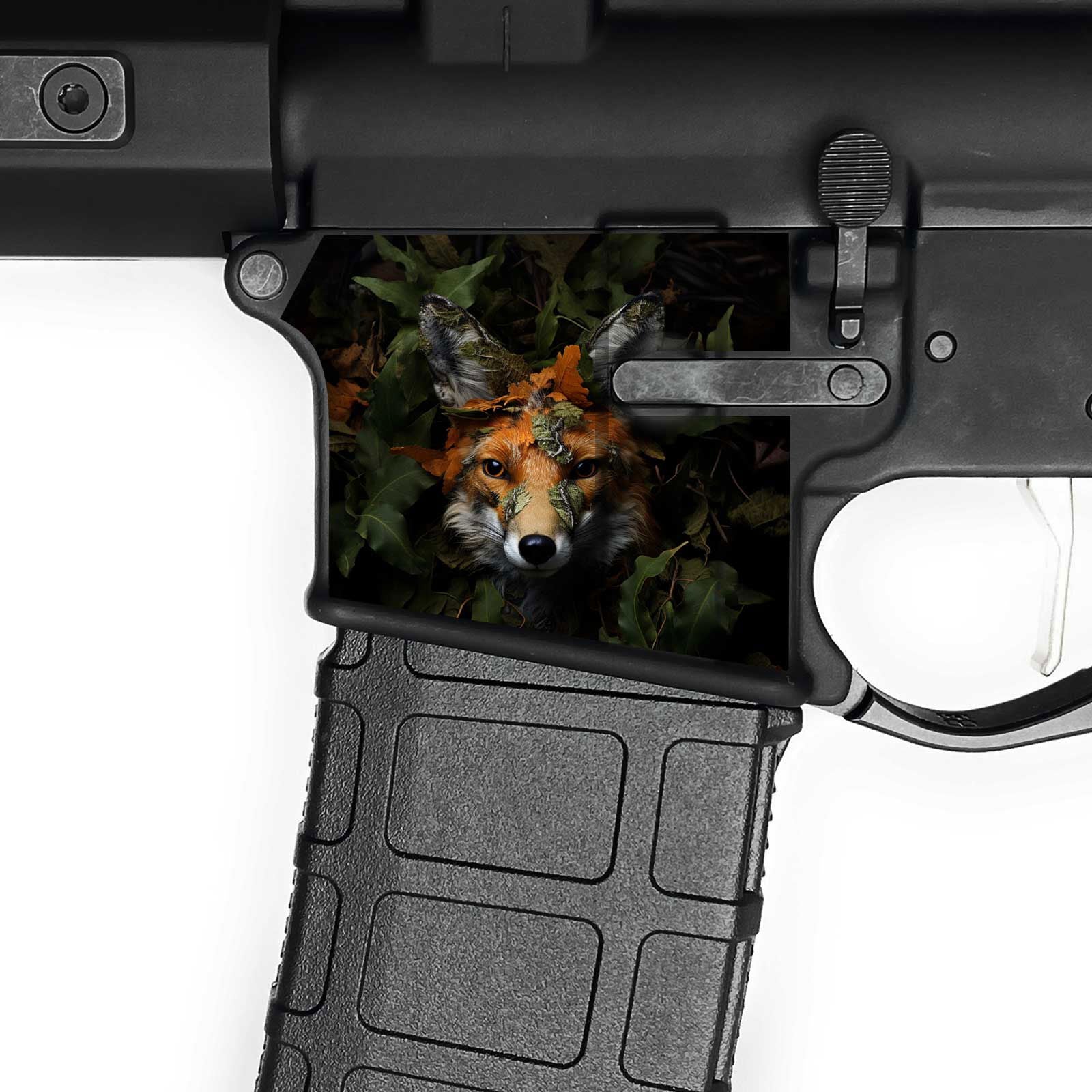 AR15 Magwell Skin - Fox Camo - WrapMyGun Gun Skins & AR-15 M4 Mag Skins