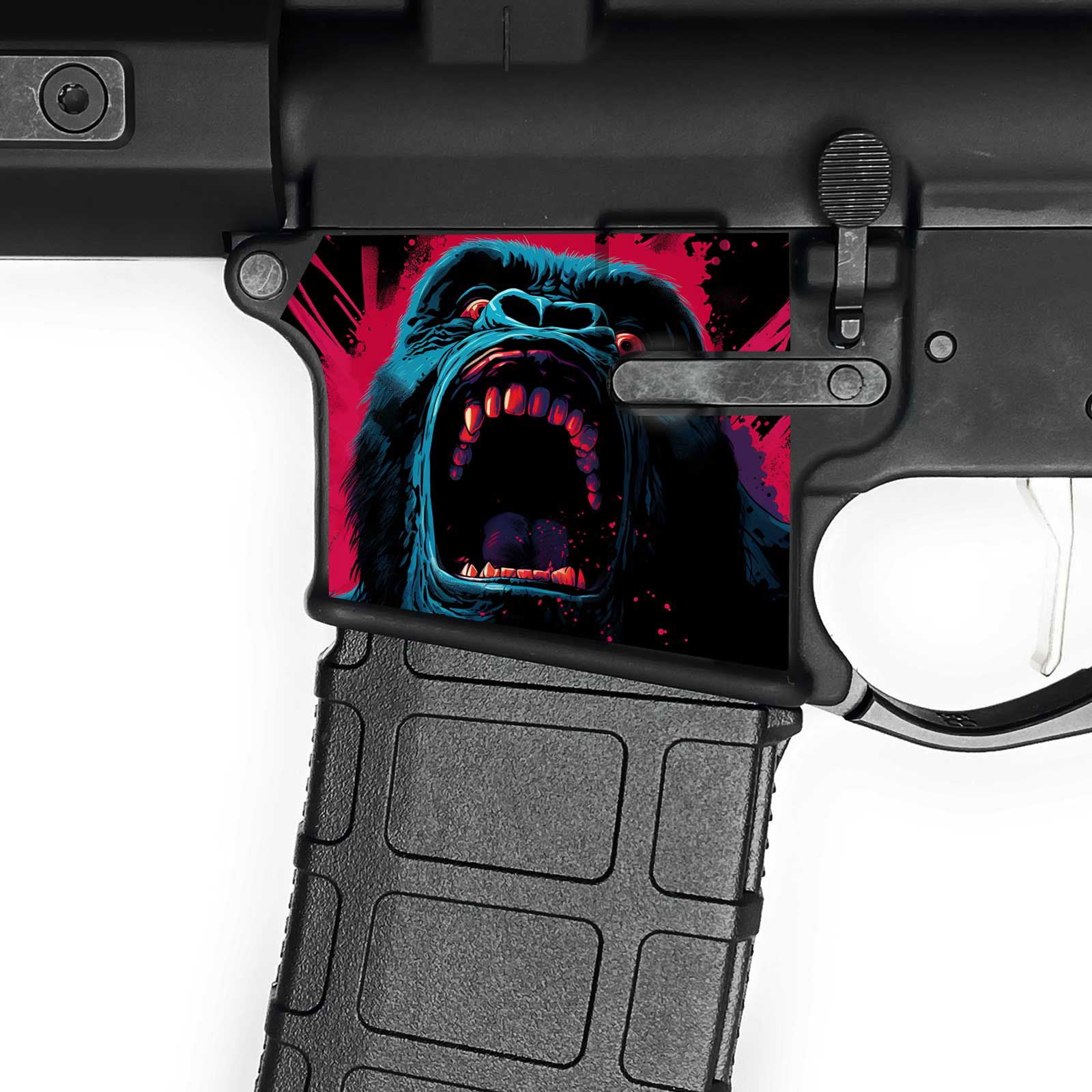 AR15 Magwell Skin - Gorilla - WrapMyGun Gun Skins & AR-15 M4 Mag Skins