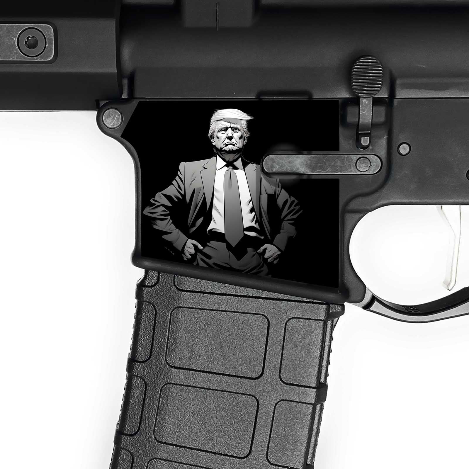 AR15 Magwell Skin - Trump - WrapMyGun Gun Skins & AR-15 M4 Mag Skins