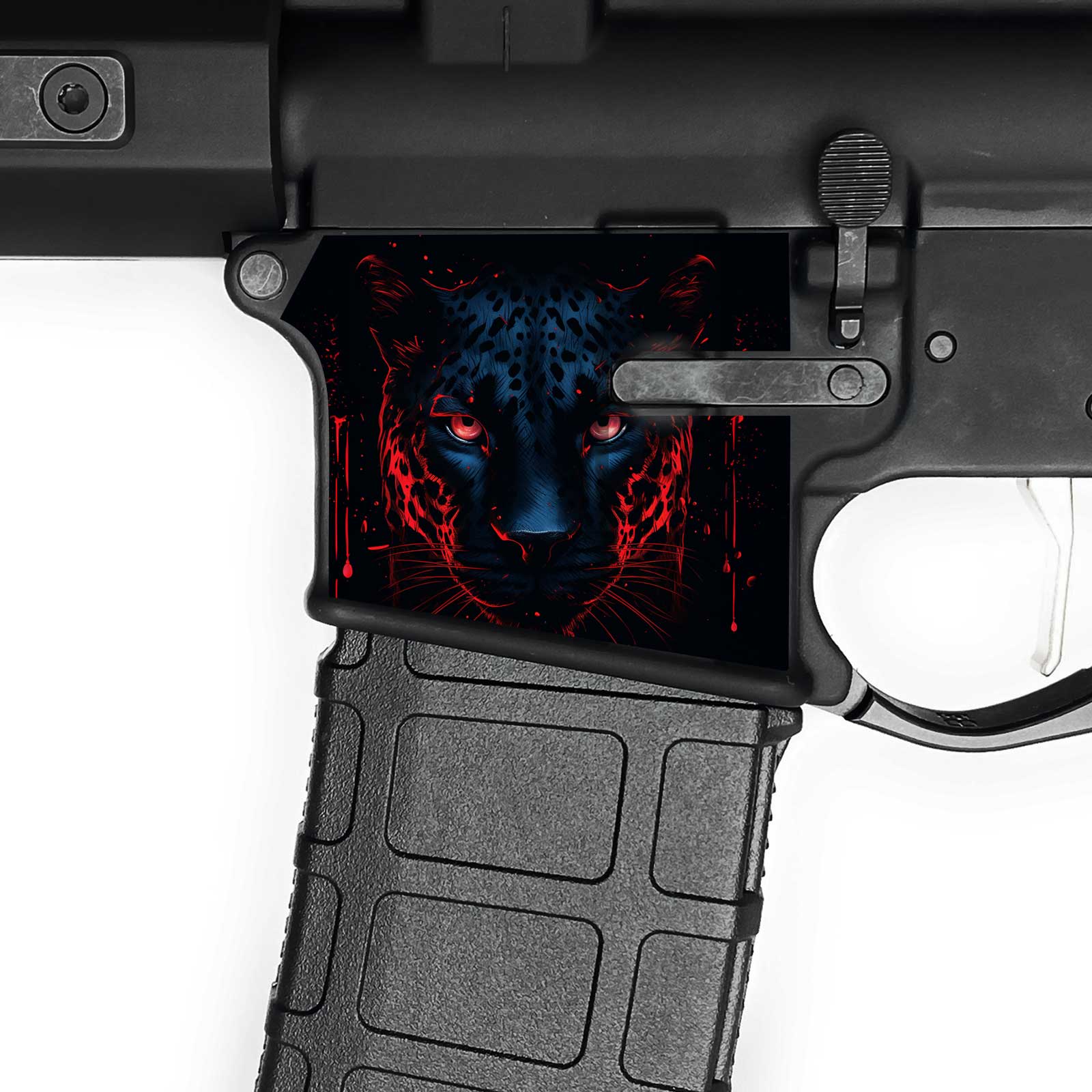 AR15 Magwell Skin - Leopard