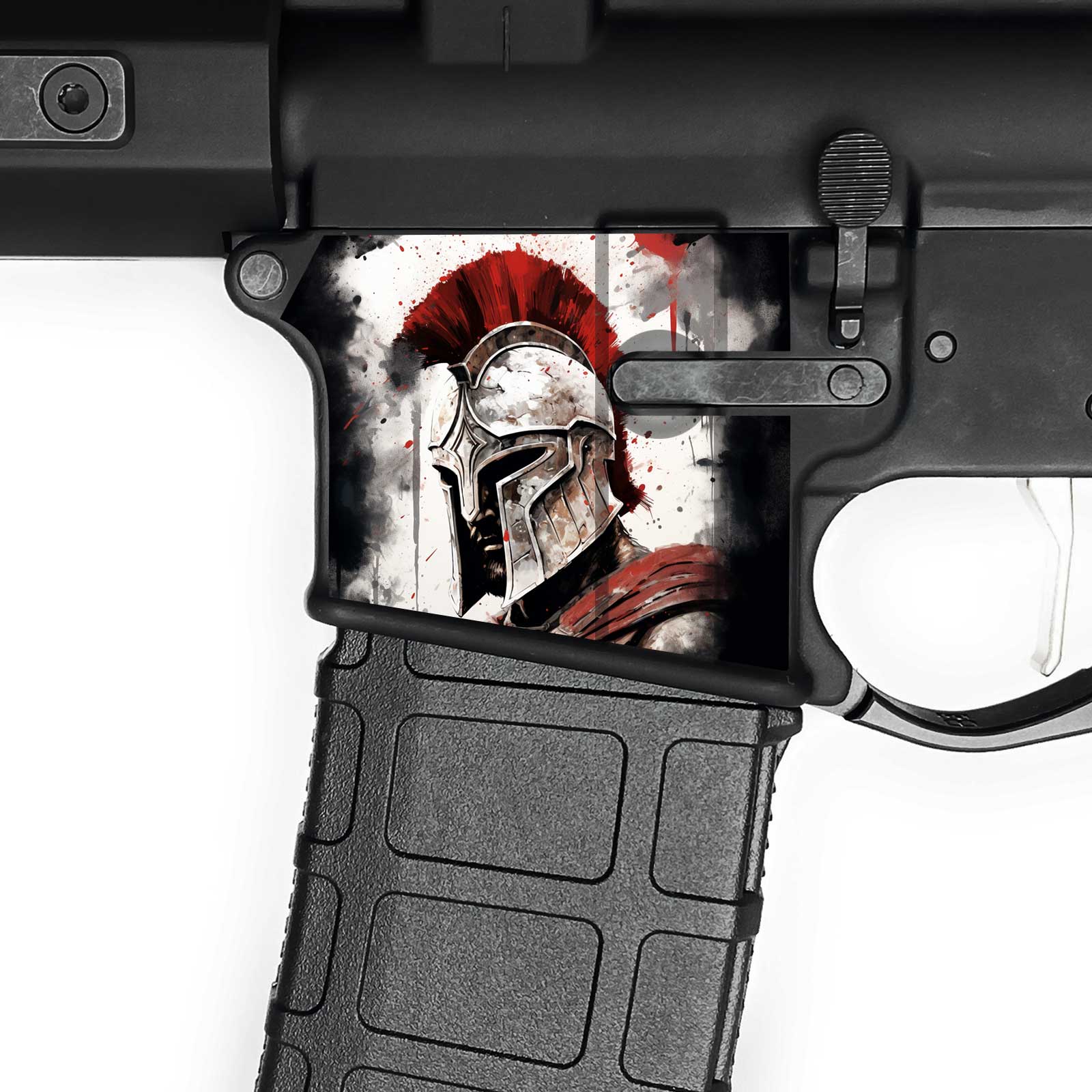 AR-15 Magwell Skin - Spartan