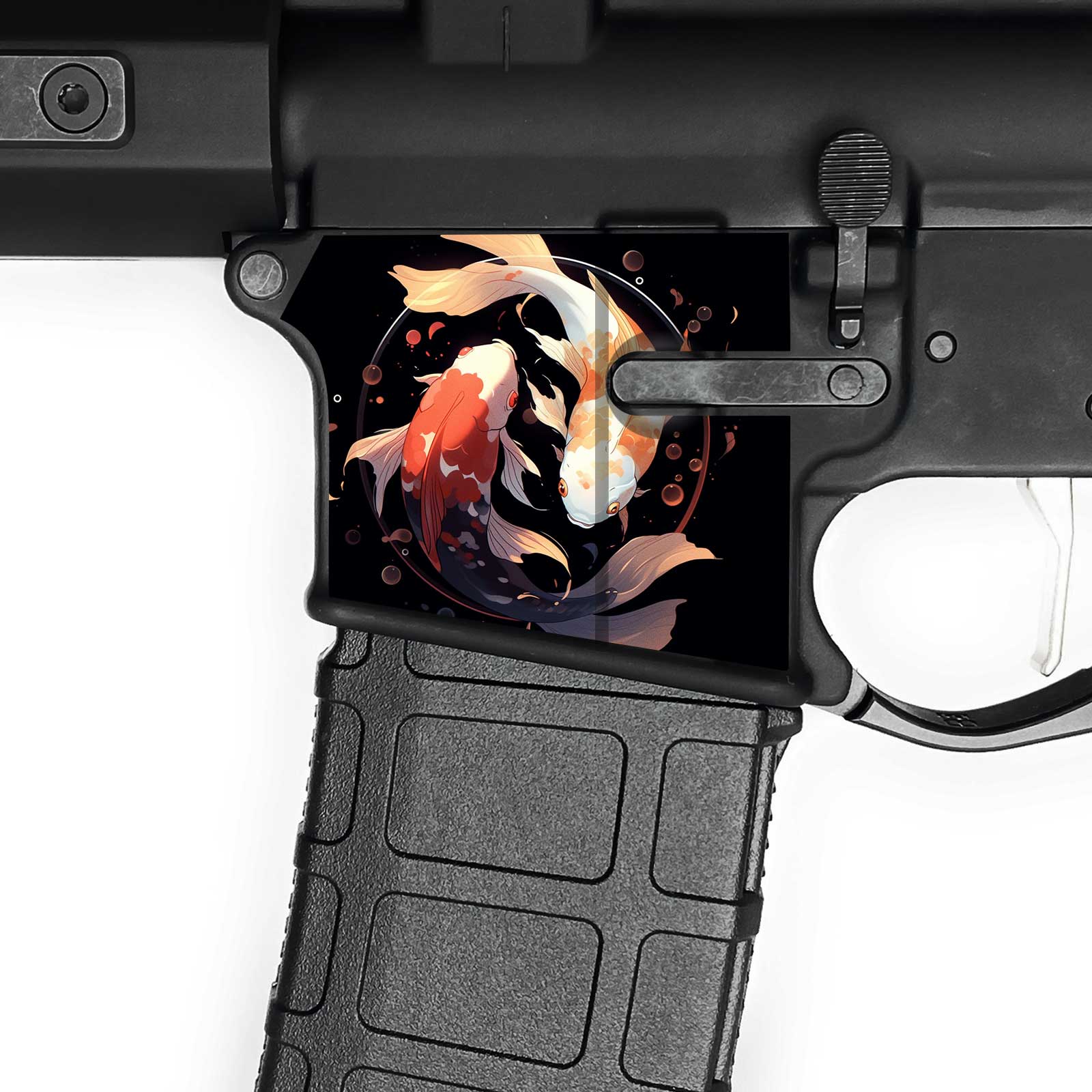 AR15 Magwell Skin - Koi Fish