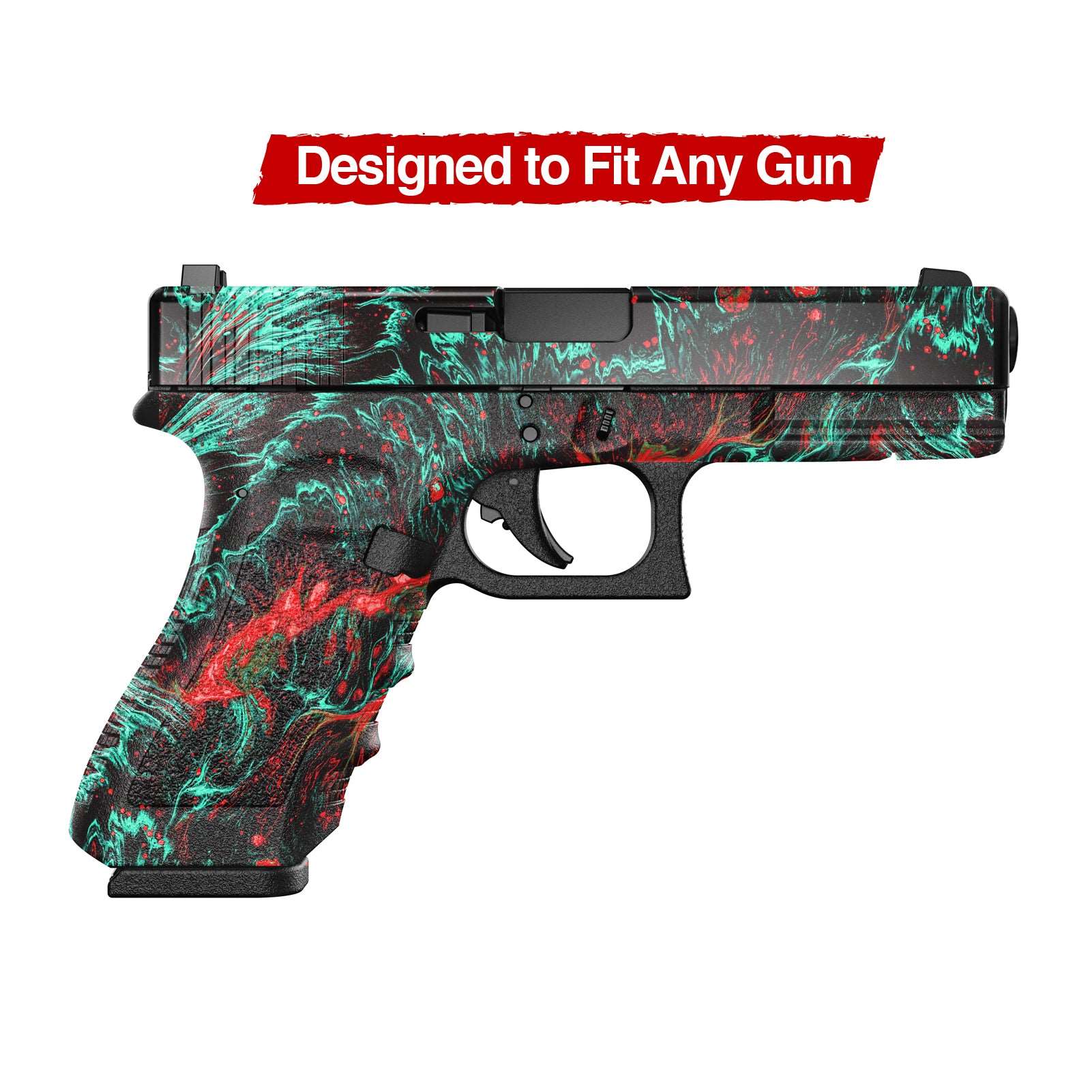 Universal Gun Skin - Premium Vinyl Pistol Sheet - Lava - WrapMyGun Gun Skins & AR-15 Mag Skins
