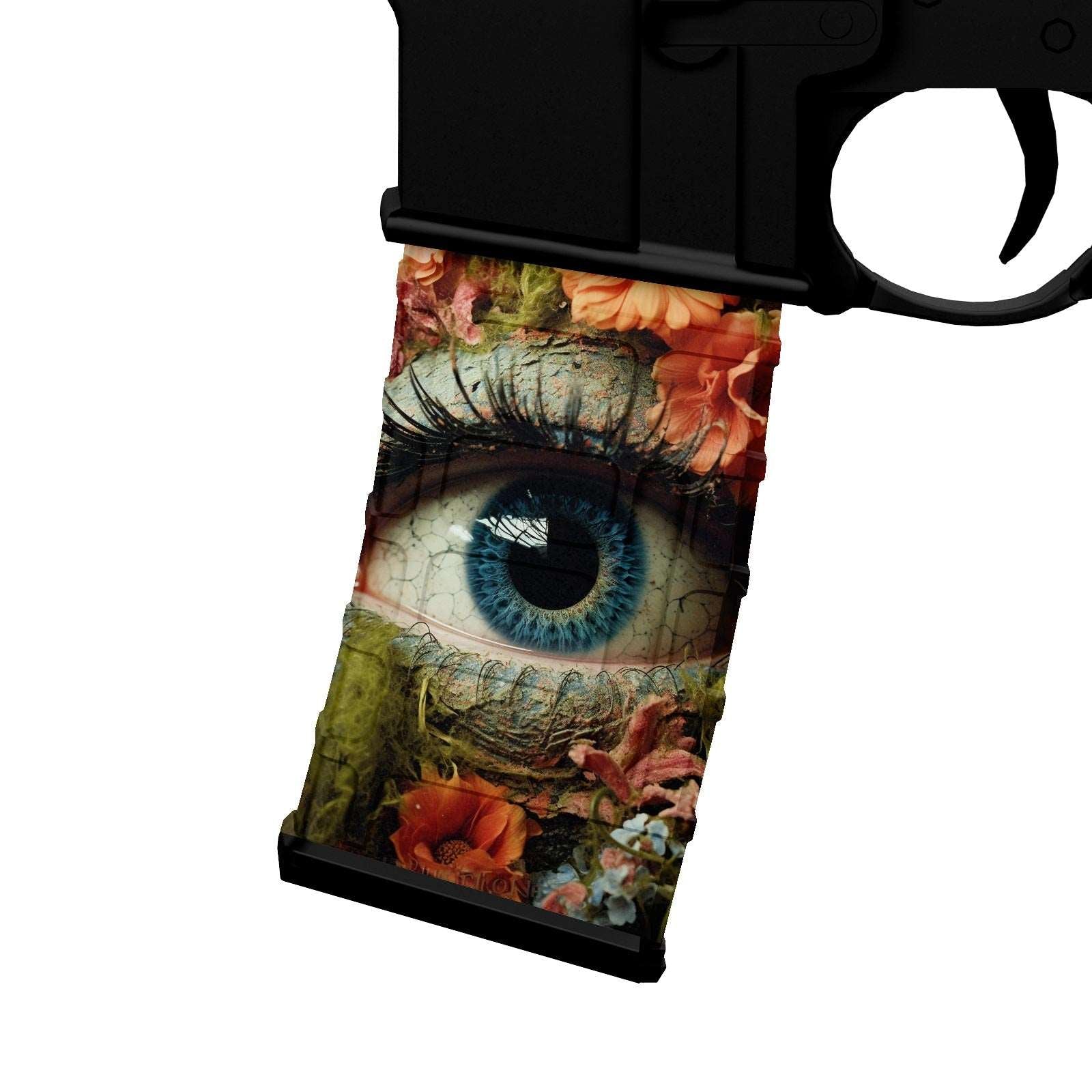 AR-15 M4 M16 Mag Skin - Eye Flowers