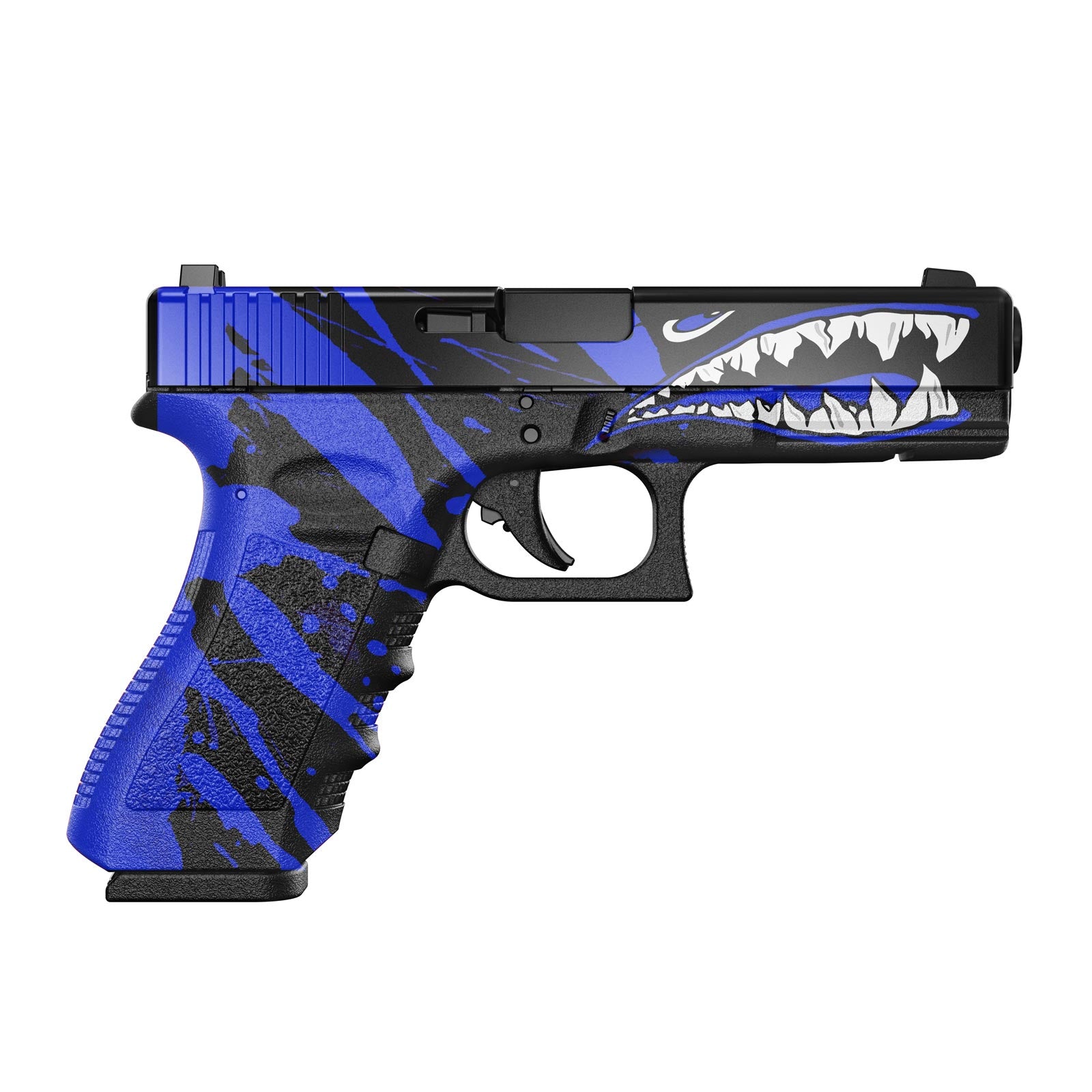 Gun Skin Premium Vinyl Pistol Wrap - Blue - WrapMyGun Gun Skins & AR-15 M4 Mag Skins