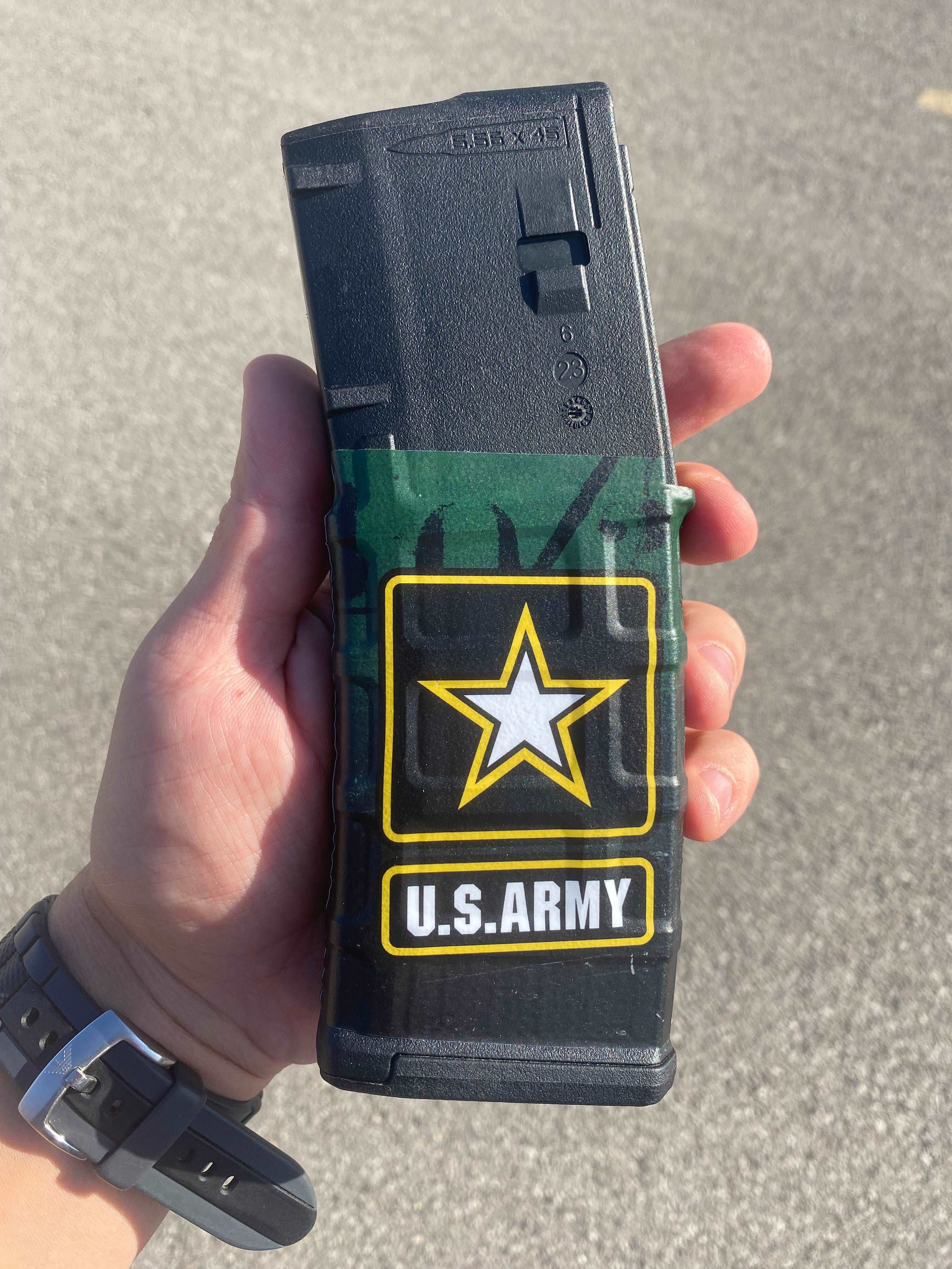 AR-15 Mag Skin - Premium Vinyl Mag Wrap - US Army - WrapMyGun Gun Skins & AR-15 Mag Skins