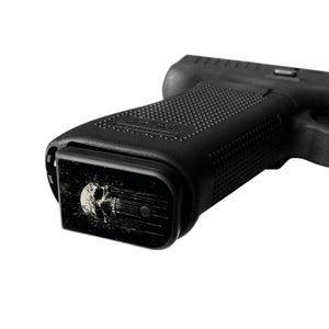 Pistol Mag Base Plates - Skull - WrapMyGun Gun Skins & AR-15 M4 Mag Skins