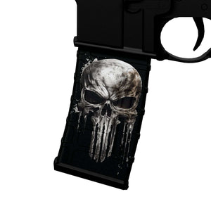 AR-15 M4 M16 Mag Skin - Metal Skull