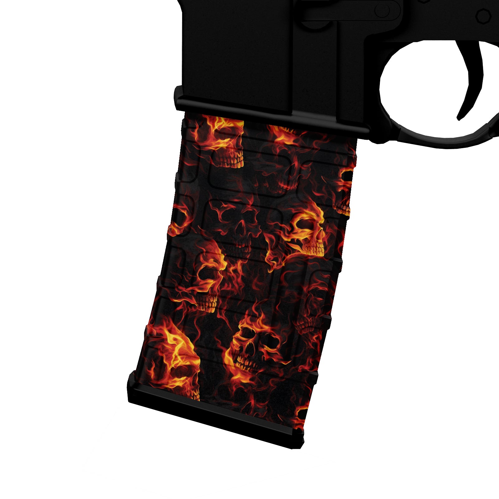 AR-15 Mag Skin - Premium Vinyl Mag Wrap Skulls - WrapMyGun Gun Skins & AR-15 M4 Mag Skins