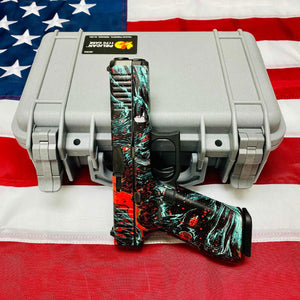Universal Gun Skin - Premium Vinyl Pistol Sheet - Lava - WrapMyGun Gun Skins & AR-15 M4 Mag Skins