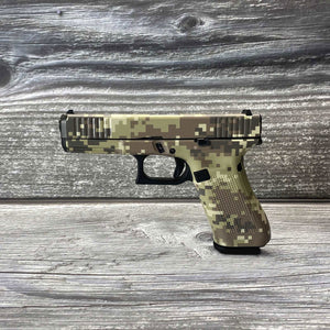 Universal Gun Skin - Premium Vinyl Pistol Sheet - Pixel Camo - WrapMyGun Gun Skins & AR-15 M4 Mag Skins