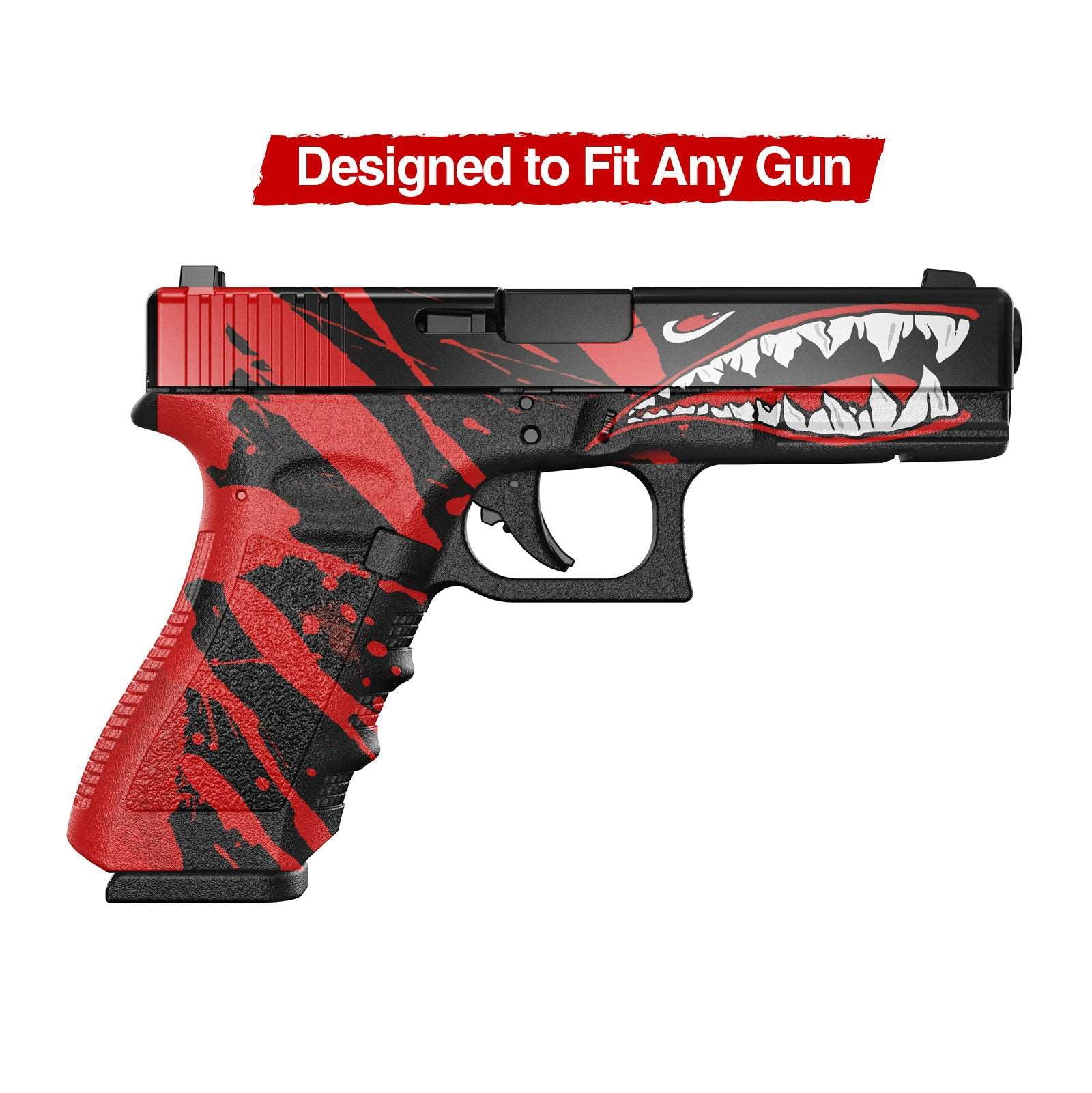 Universal Gun Skin - Premium Vinyl Pistol Sheet - Shark - WrapMyGun Gun Skins & AR-15 M4 Mag Skins