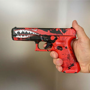 Universal Gun Skin - Premium Vinyl Pistol Sheet - Shark - WrapMyGun Gun Skins & AR-15 M4 Mag Skins